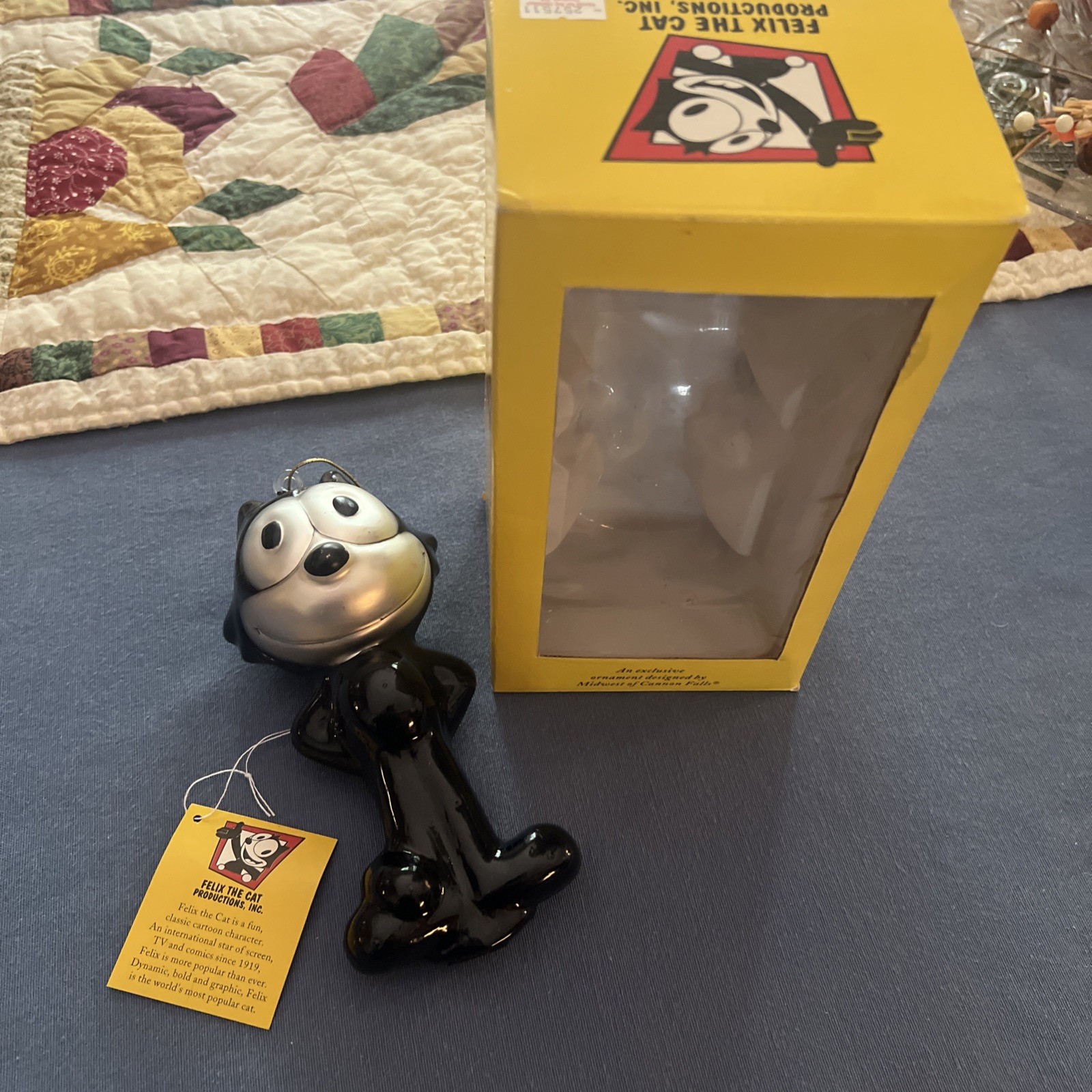 Vintage 1998 Felix the Cat Ornament Midwest of Cannon Falls Retrospect Boxed Vintage 1998 Felix the Cat Ornament Midwest of Cannon Falls Retrospect Boxed