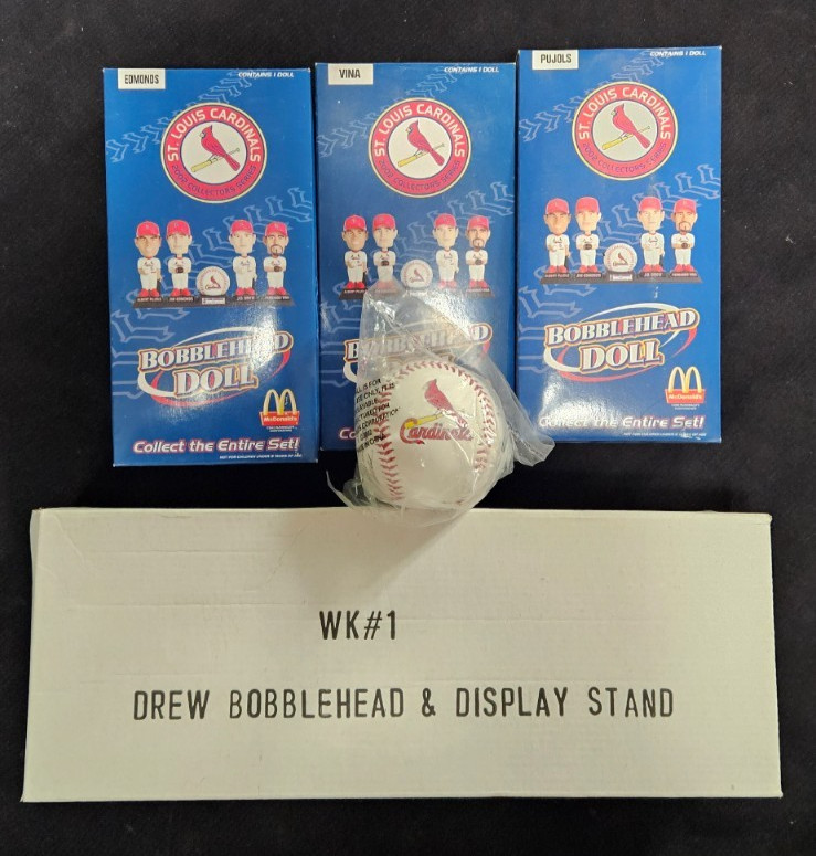 2002 McDonalds St Louis Cardinals Bobbleheads Complete Set 2002 McDonalds St Louis Cardinals Bobbleheads Complete Set