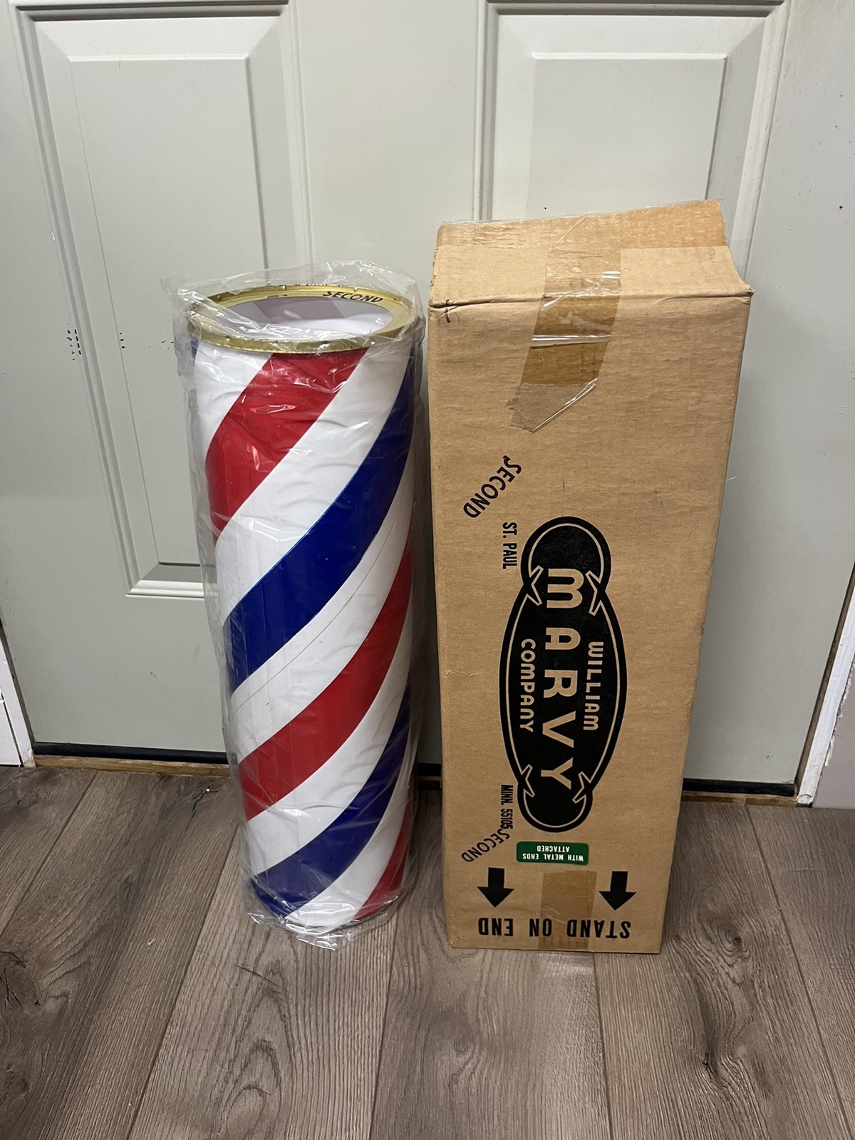 Vintage NOS Marvy Barber Pole Plastic Insert