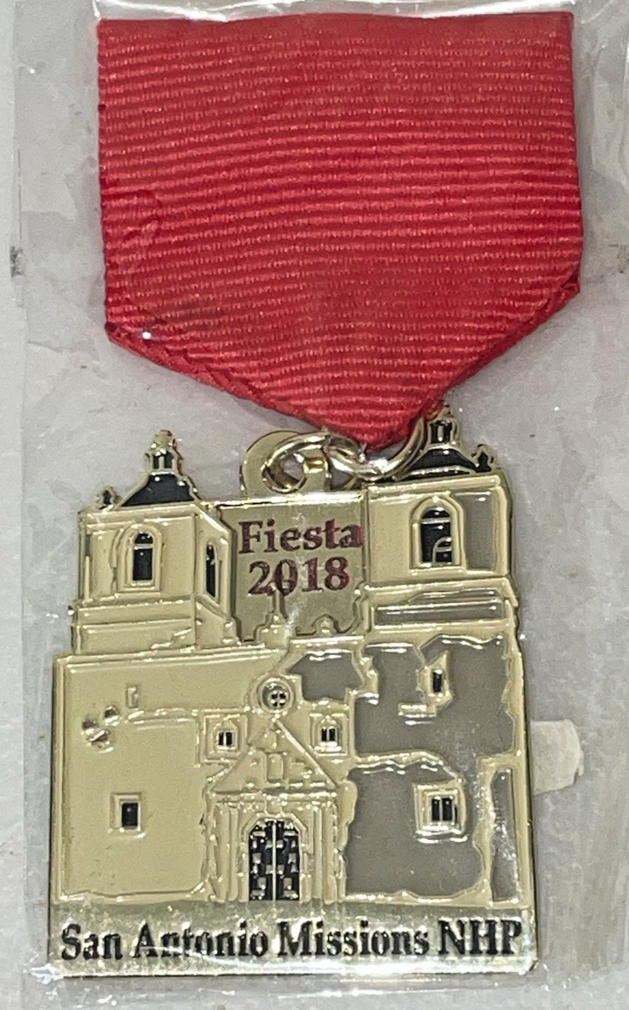 Fiesta 2018 San Antonio Missions NHP National Historical Park Fiesta Pin Medal