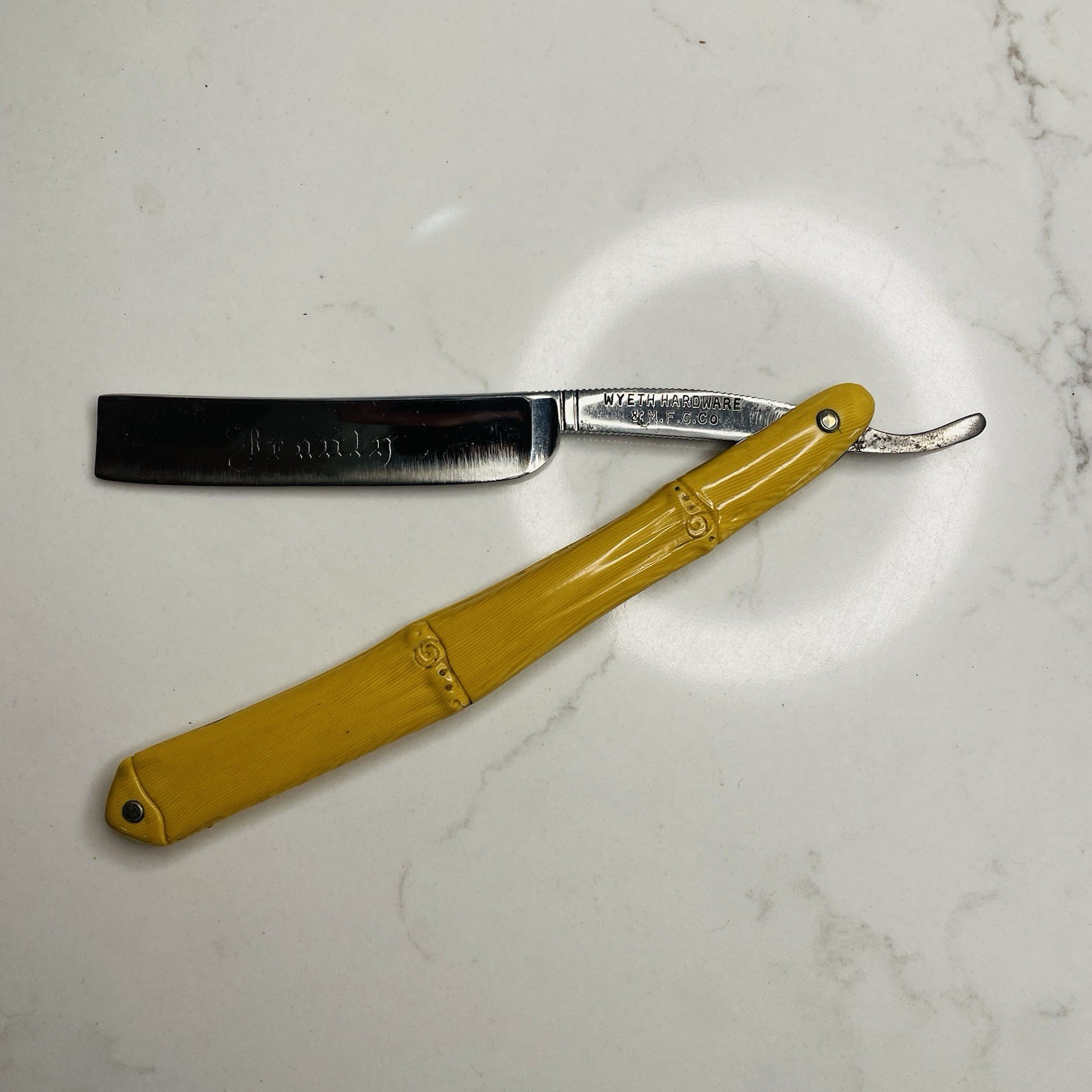Antique Wyeth's Straight Edge Razor Folding German Made