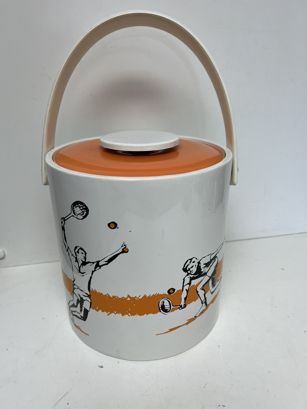 Vintage ICE BUCKET TENNIS themed acrylic handle