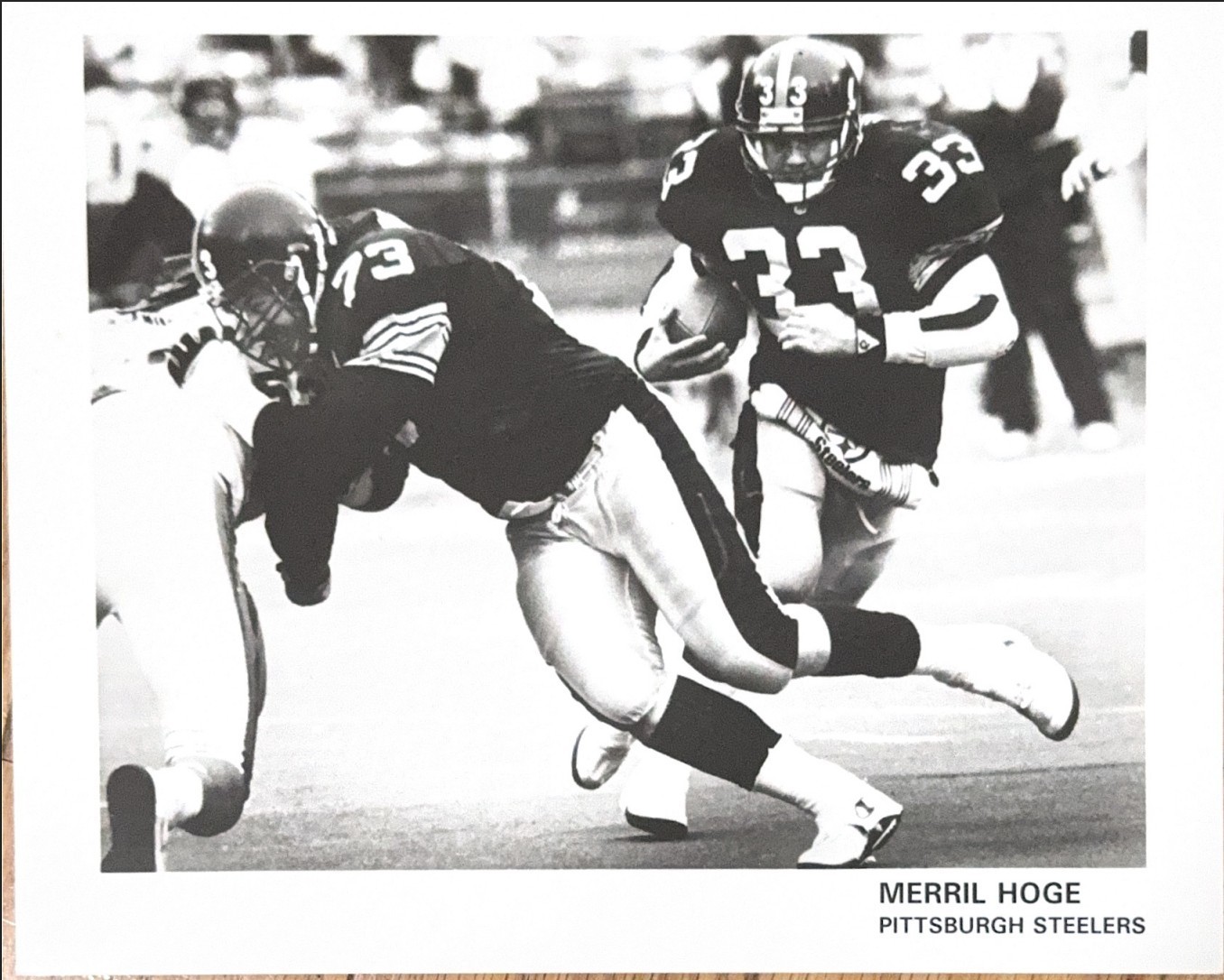 Merril Hoge Pittsburgh Steelers Vintage Original Press Photo NFL Action Shot #33