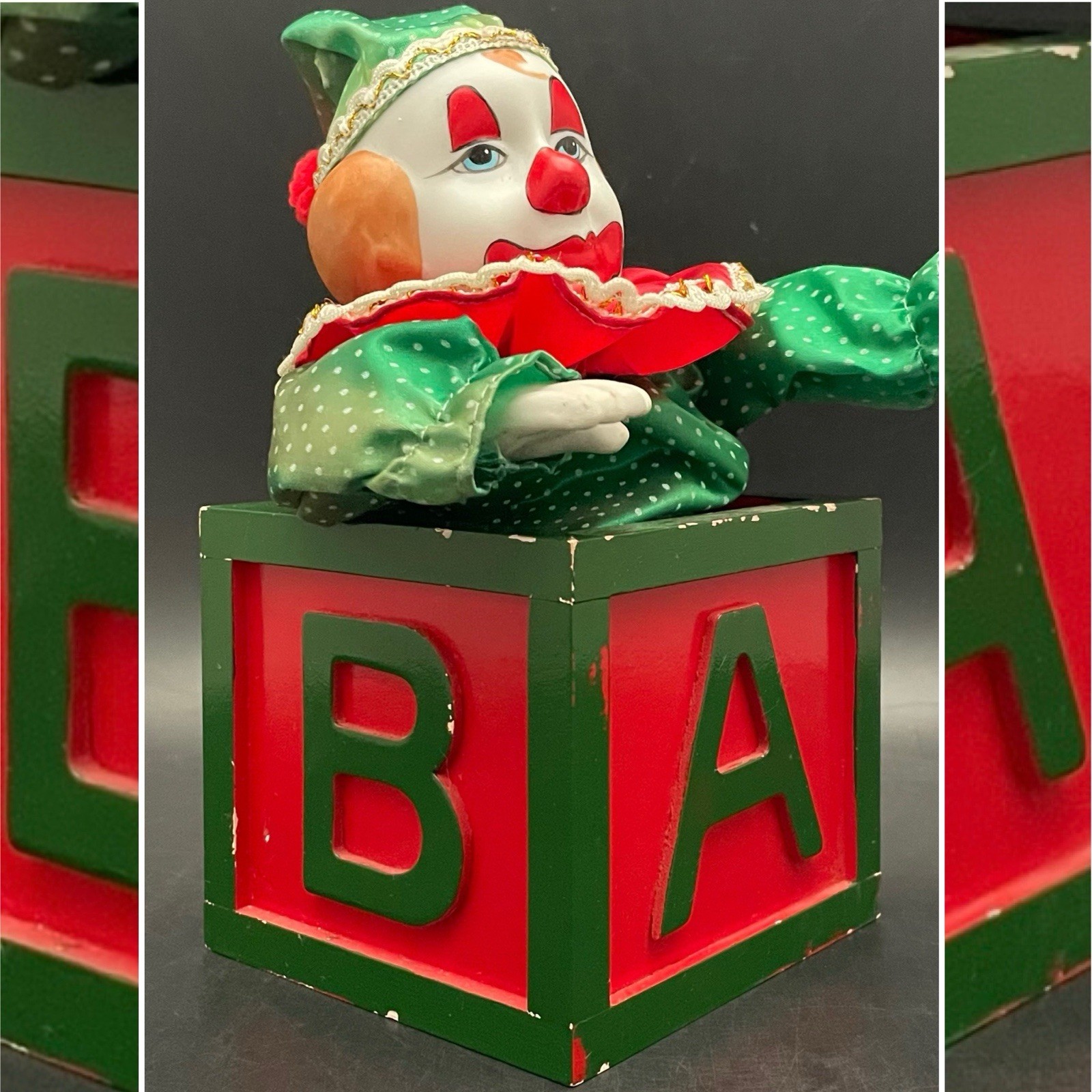 Global Art Victoria Ashlea Music Box WINTER WONDERLAND Creepy Clown Taiwan 8