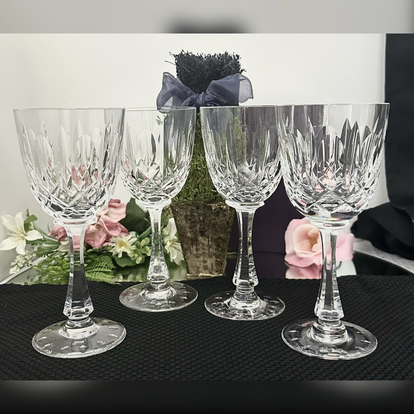Monte Claire by Josair Water Glasses Vintage Josair Water Glasses Drinkware 4 pc