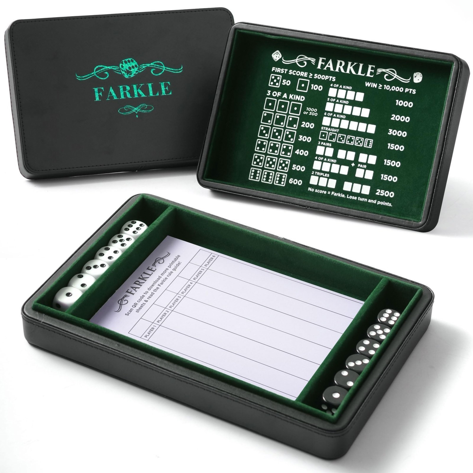 Soar Forge Deluxe Farkle Dice Tray and Storage - Elegant Faux Leather Travel ... Soar Forge Deluxe Farkle Dice Tray and Storage - Elegant Faux Leather Travel ...