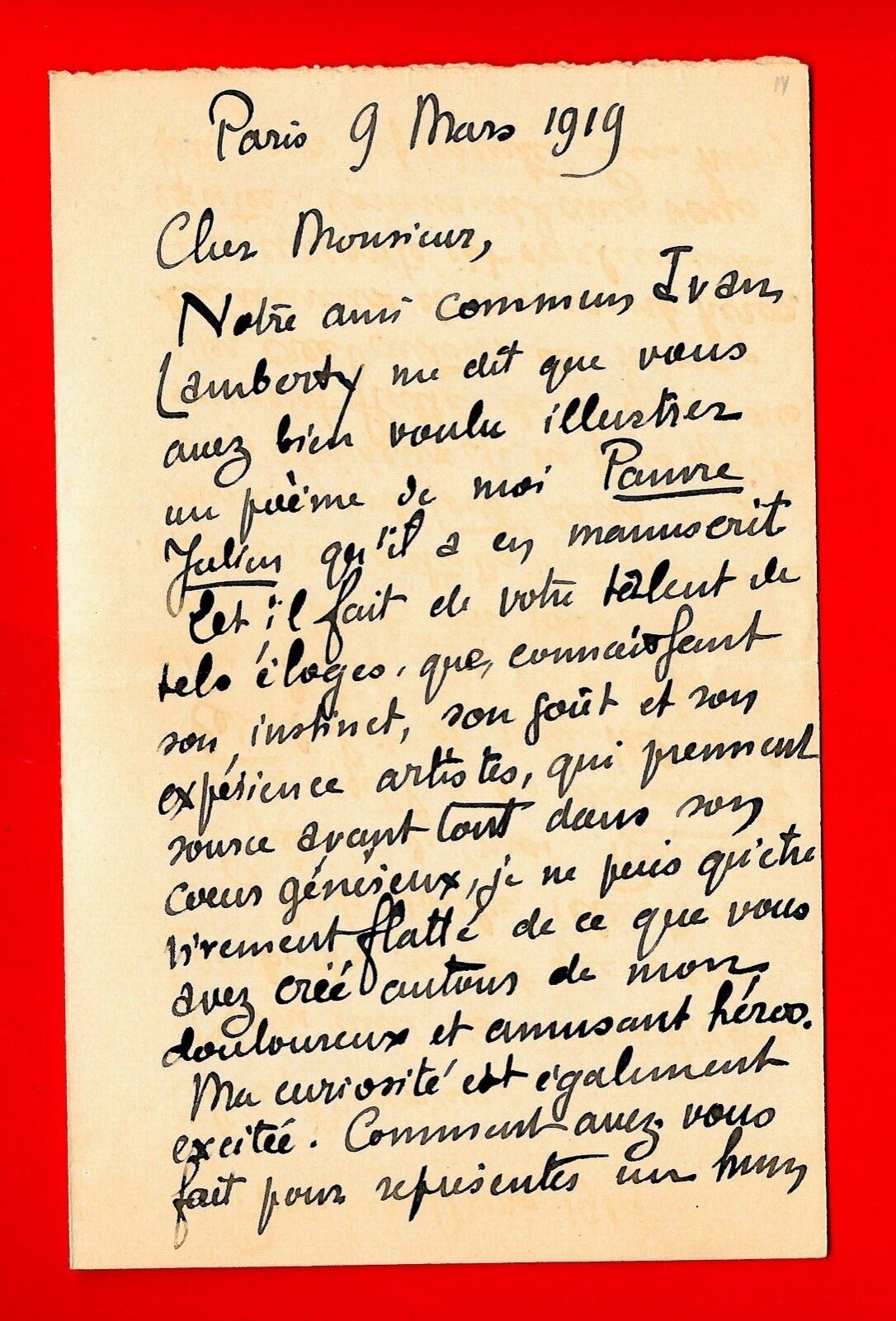 LU94-L.A.S-GABRIEL RANDON-JEHAN RICTUS-POET-[ROMEO DUMOULIN-PAINTER-BELGIAN]-1919