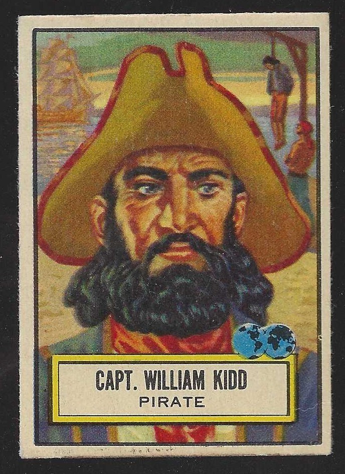 1952 Topps Look N See Capt. William Kidd 122 EX