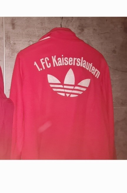 1.FC Kaiserslautern Matchworn Jacket Adidas Orginals 70s Vintage Size M 