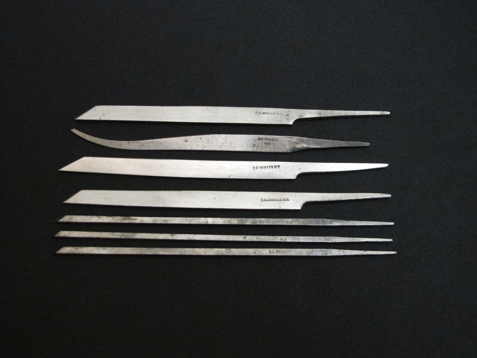 7 Vtg“E.C.MULLER CO.”Jewelers/Silversmithing Chasing/Engraving Antique Rare Tool 7 Vtg“E.C.MULLER CO.”Jewelers/Silversmithing Chasing/Engraving Antique Rare Tool