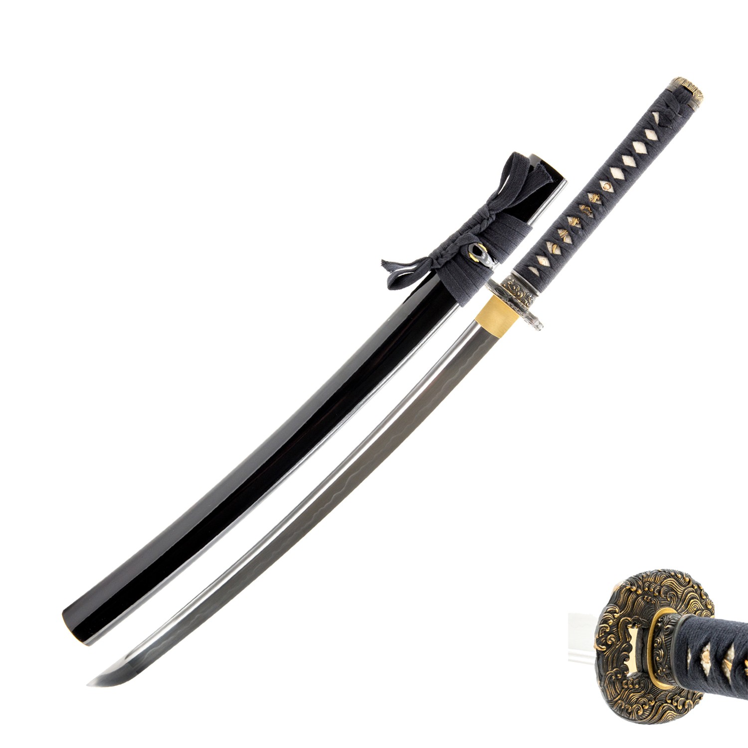 1080 High Carbon Functional Japanese Wakizashi Wave Premium Sharp