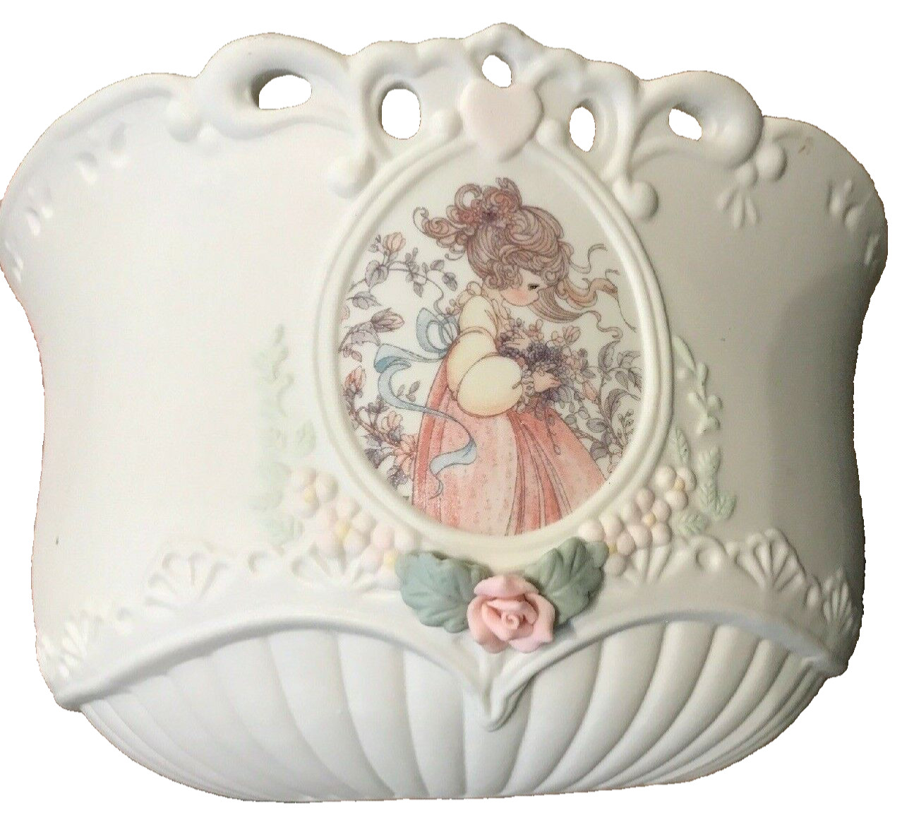 PRECIOUS MOMENTS COLLECTION ENESCO VTG ‘94 PORCELN BISQUE BOWL PRETTY GIRL VGUC PRECIOUS MOMENTS COLLECTION ENESCO VTG ‘94 PORCELN BISQUE BOWL PRETTY GIRL VGUC