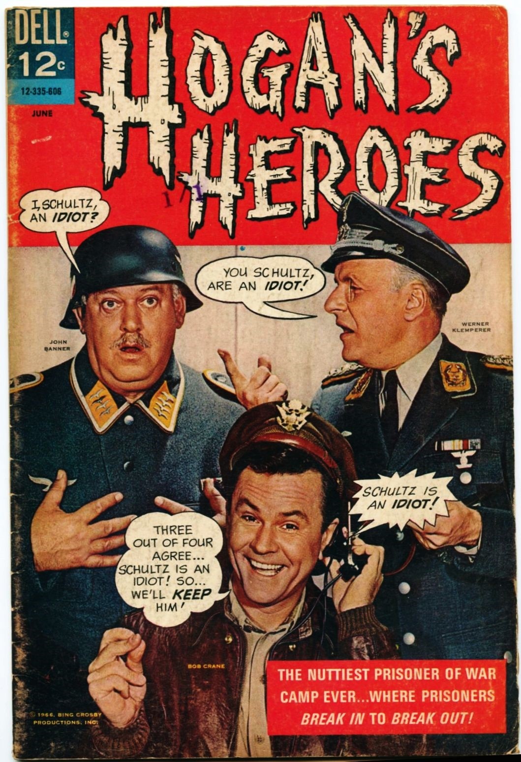 Hogan\'s Heroes #1-1966 fn- 5.5 Bob Crane TV Show / Dell