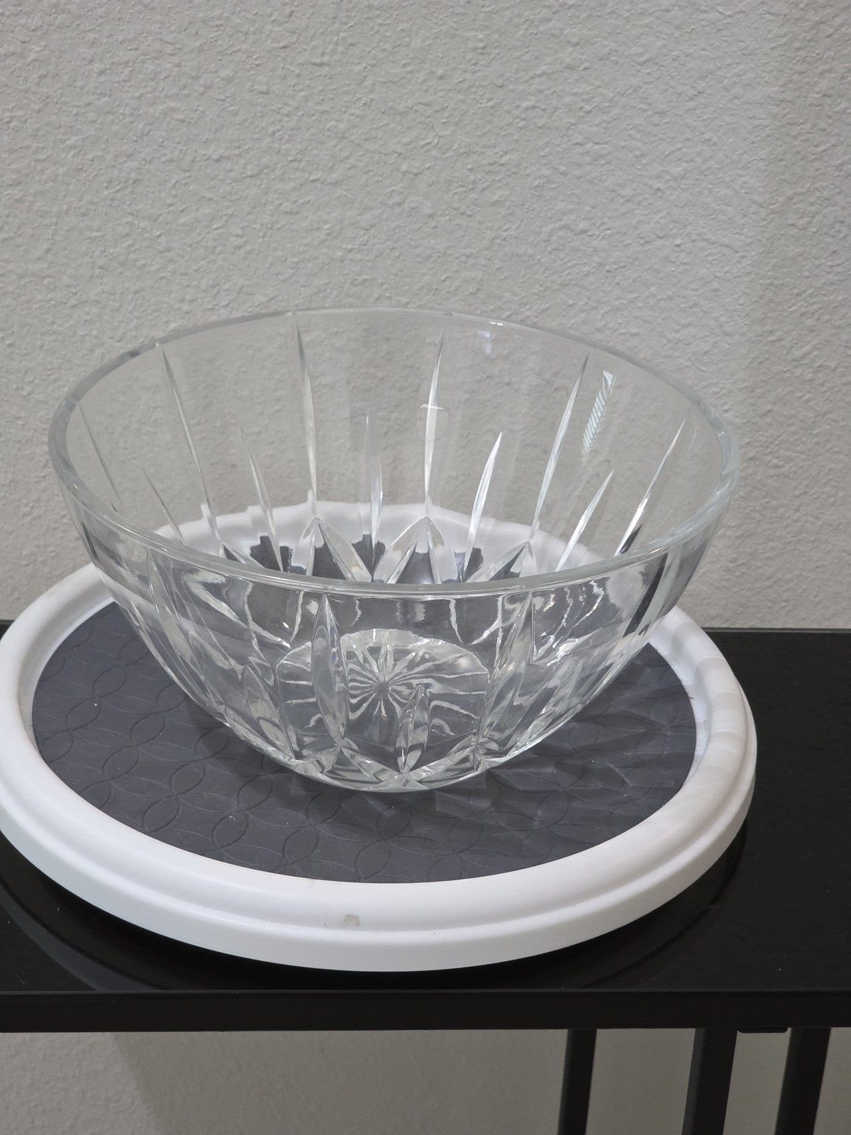 Heavy Cut Lead Crystal Serving Bowl 10