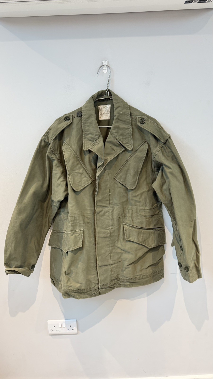 Vintage 1970 Seyntex Dutch Army Military Field Jacket Mens L Olive 70s Belgian Vintage 1970 Seyntex Dutch Army Military Field Jacket Mens L Olive 70s Belgian