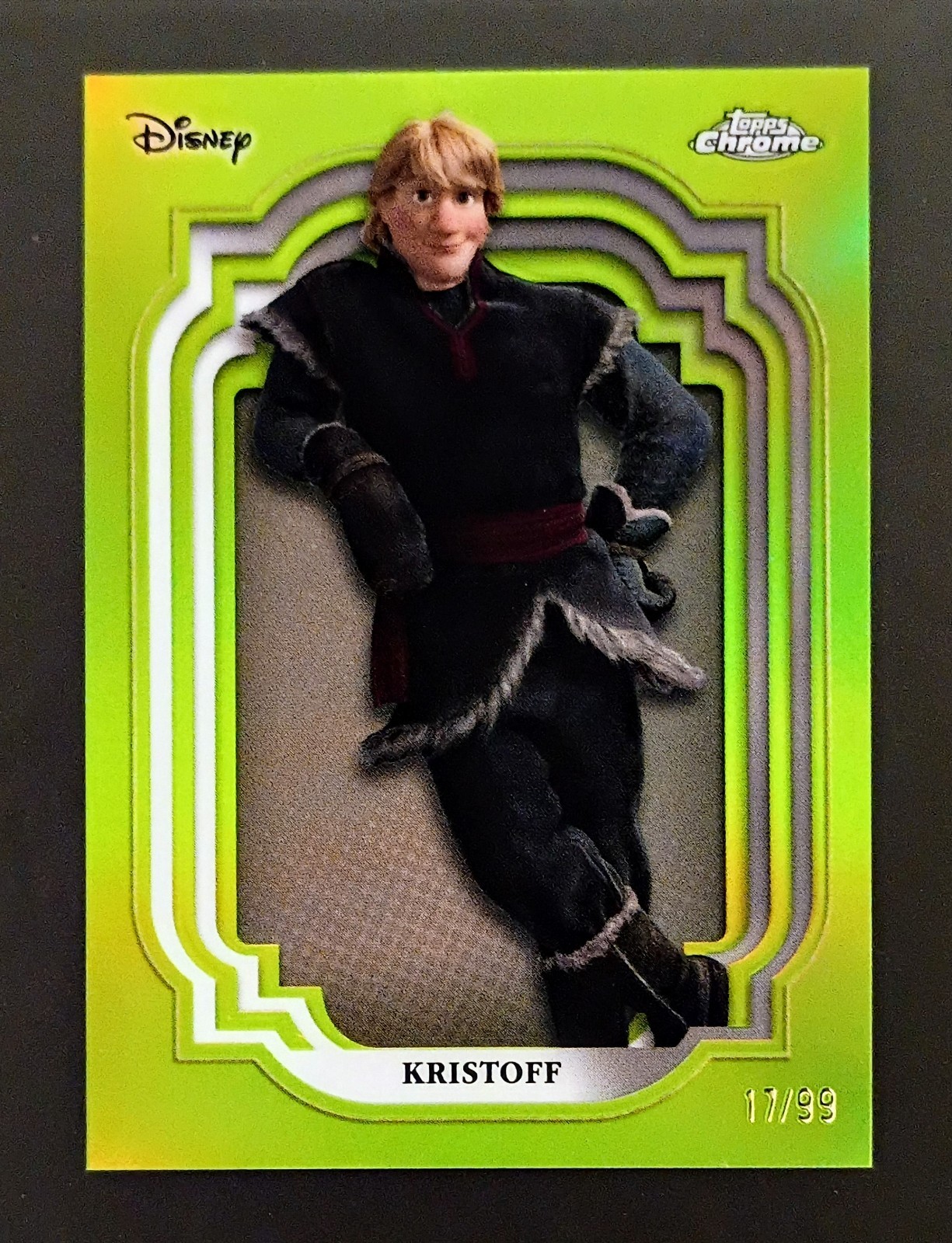2024 Topps Chrome Disney /99 KRISTOFF #156 Green Refractor FROZEN - **READ** 2024 Topps Chrome Disney /99 KRISTOFF #156 Green Refractor FROZEN - **READ**