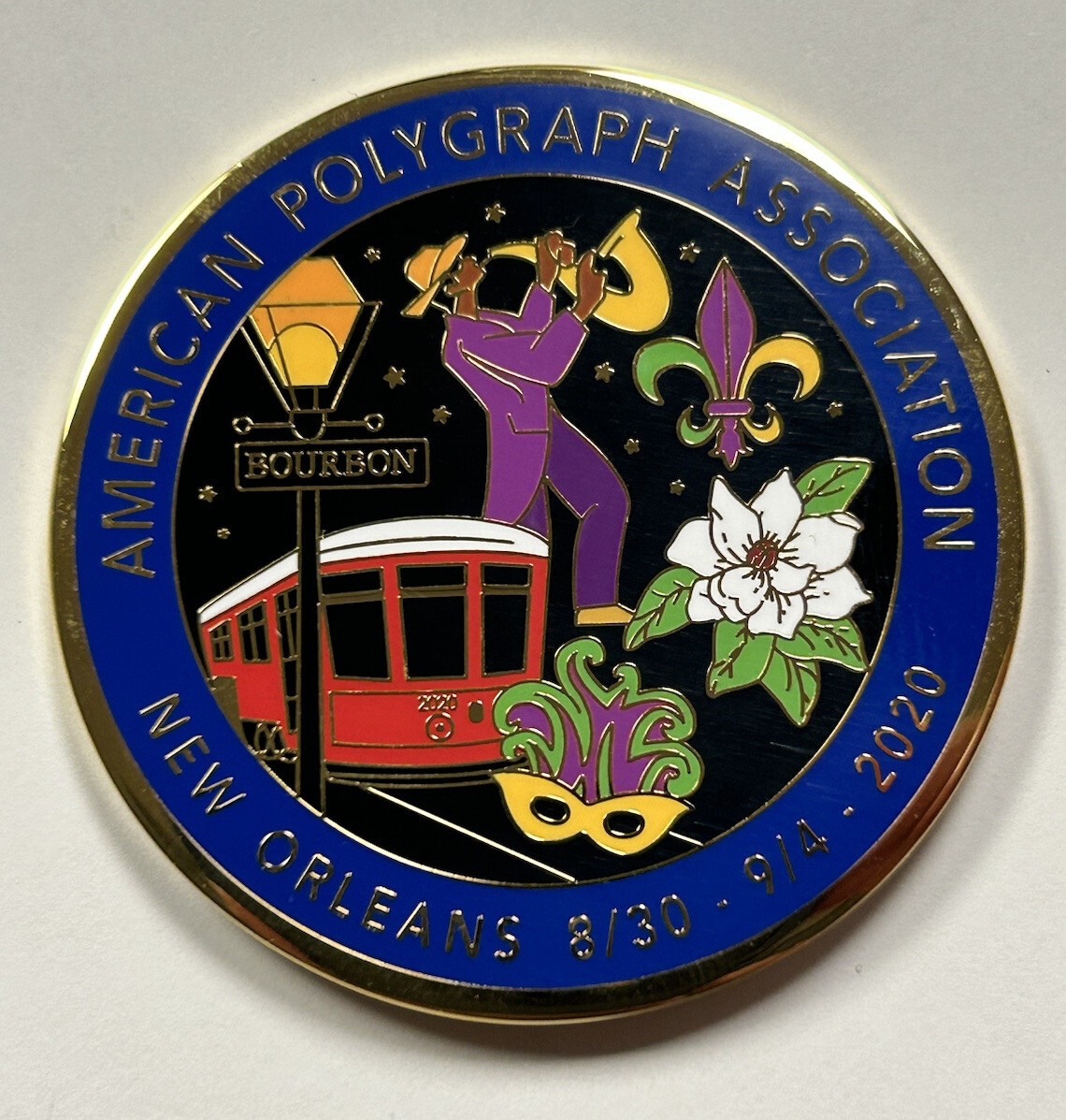 American Polygraph Association APA 2020 New Orleans  Challenge Coin