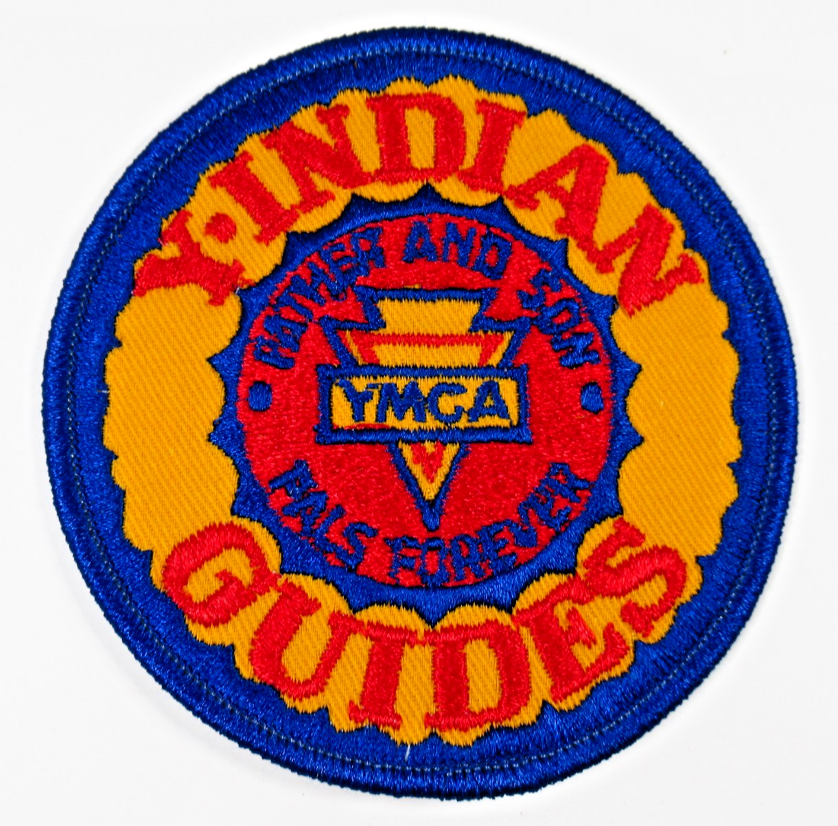 YMCA Indian Guides Patch Father and Son Pals Forever Vintage Sew On