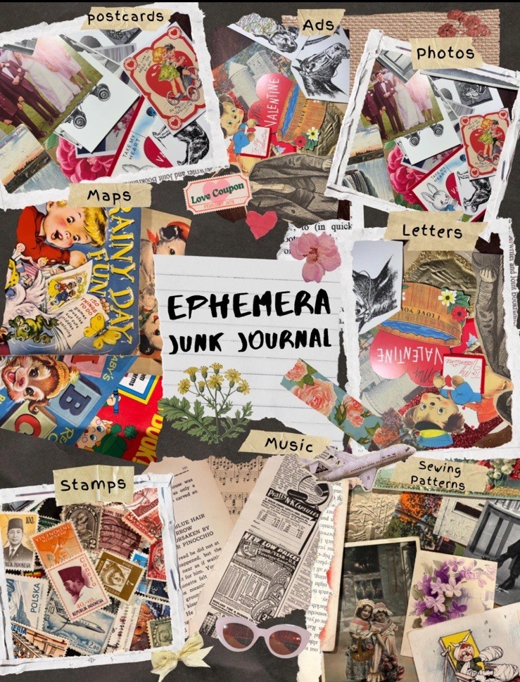 Customizable Vintage Ephemera Lot  (2 lbs)  - Junk Journals