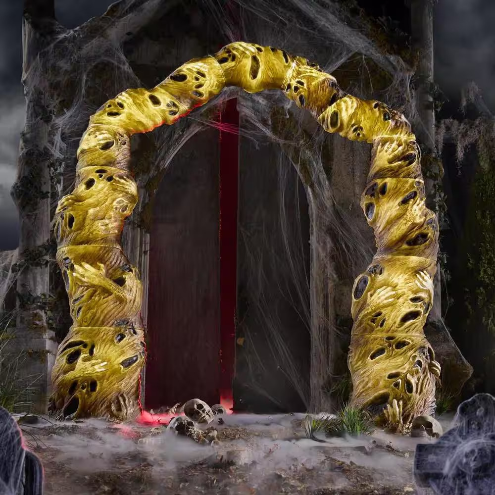 7 FT H 6.6  FT W Grave & Bones LED Twisted Souls Archway