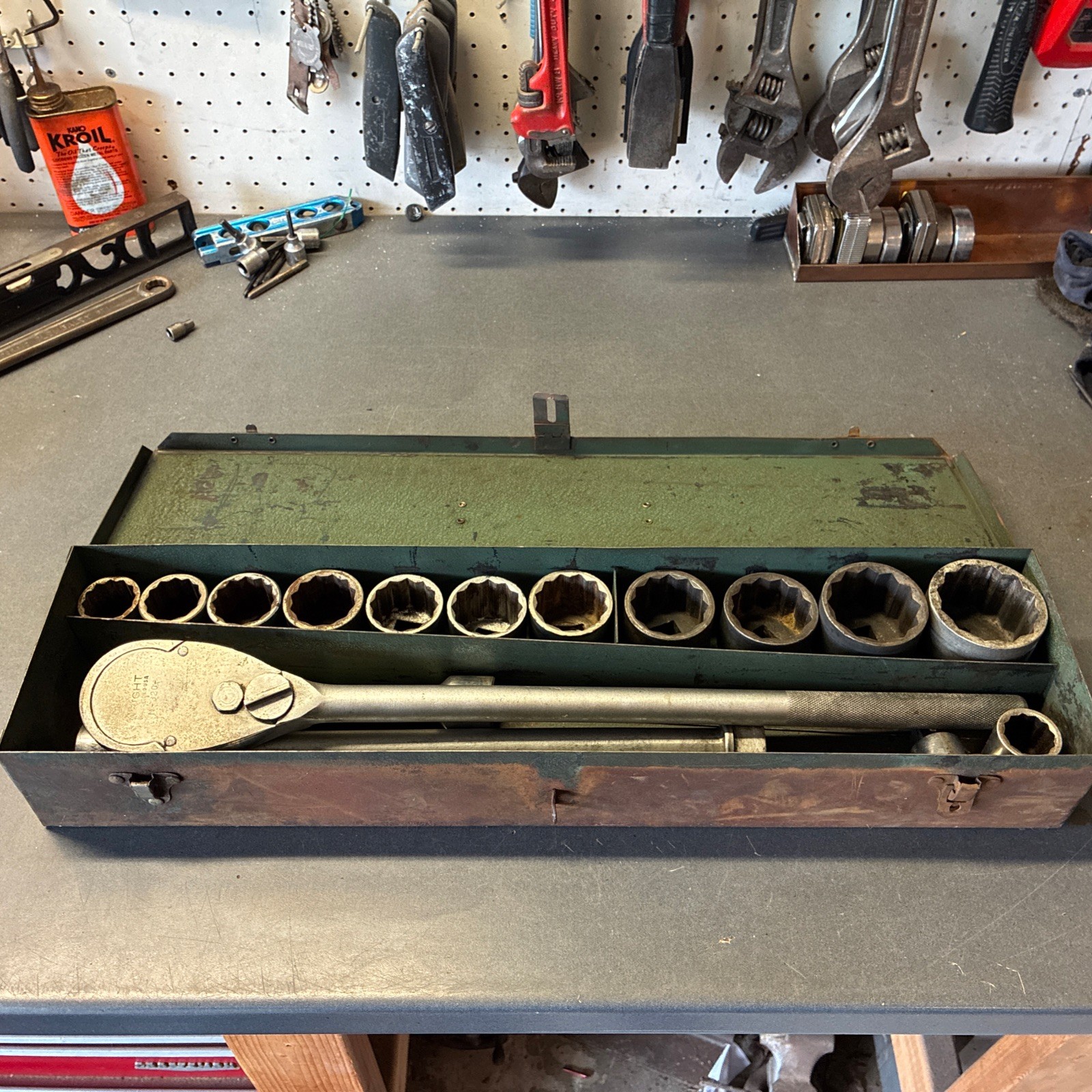 Vintage Wright Tools 3/4” Drive Socket Set 16 Piece USA MADE