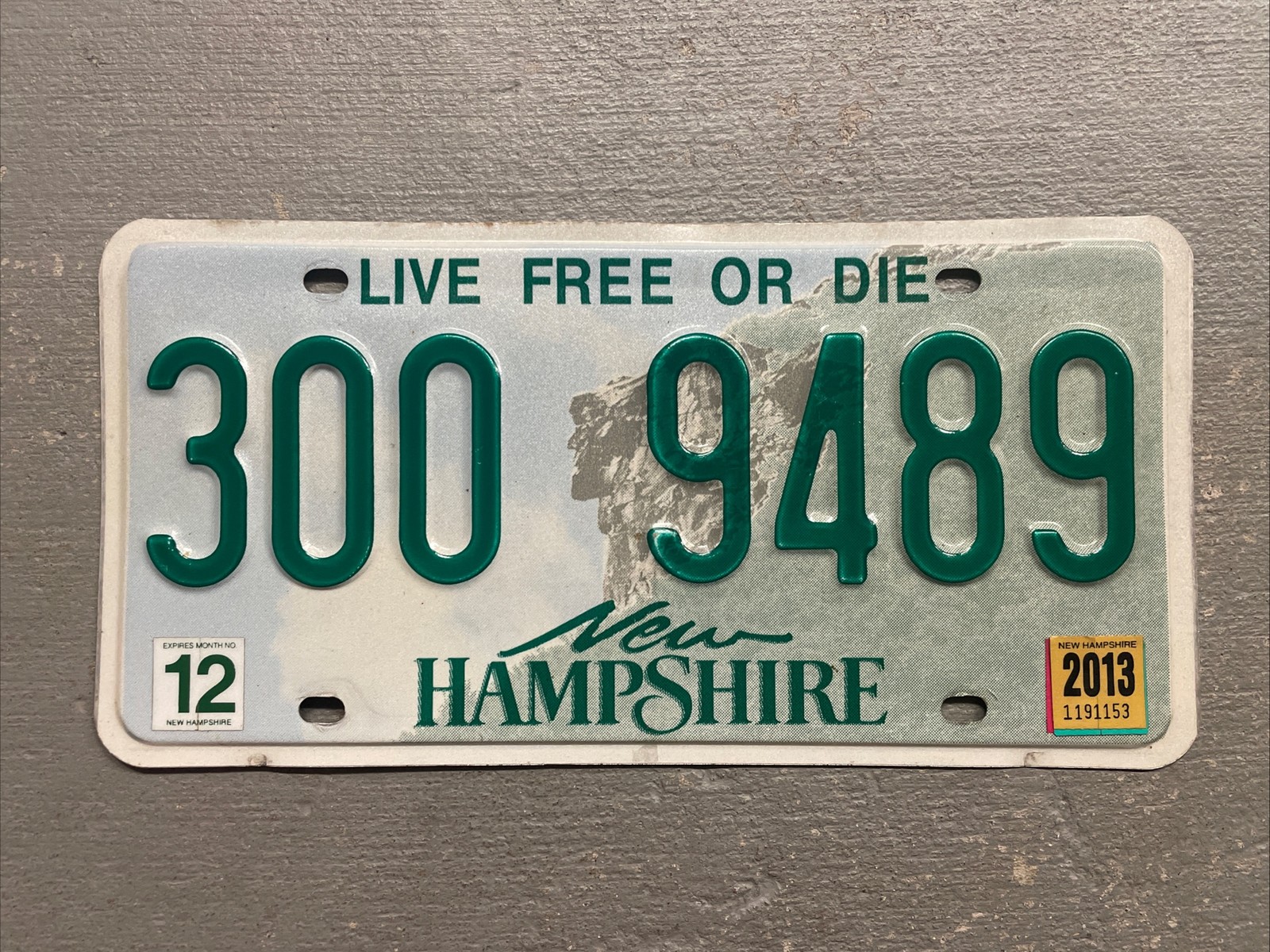 NEW HAMPSHIRE LICENSE PLATE OLD MAN MOUNTAIN RANDOM LETTERS/NUMBERS GOOD/FAIR😎 NEW HAMPSHIRE LICENSE PLATE OLD MAN MOUNTAIN RANDOM LETTERS/NUMBERS GOOD/FAIR😎