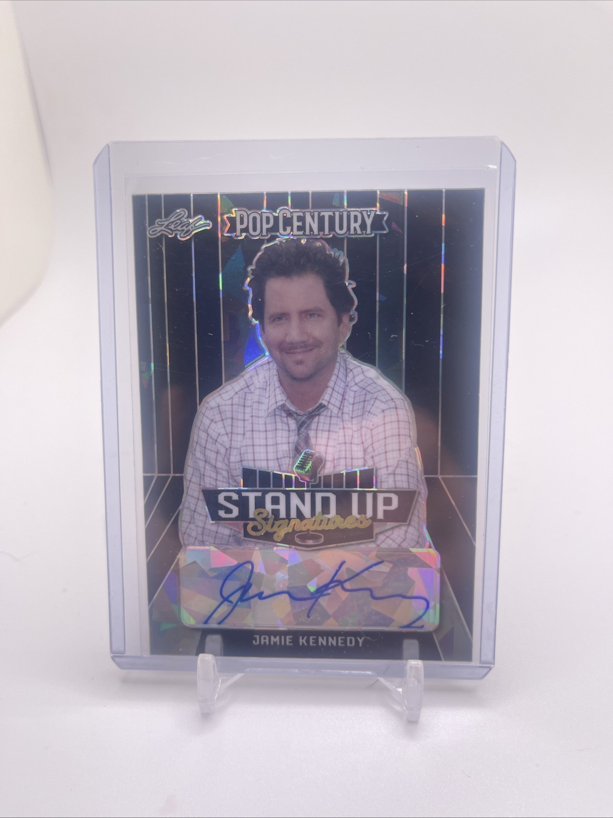 Jamie Kennedy /7 Black Ice Stand Up Sig Autograph Card 2021 Leaf Pop Century Jamie Kennedy /7 Black Ice Stand Up Sig Autograph Card 2021 Leaf Pop Century