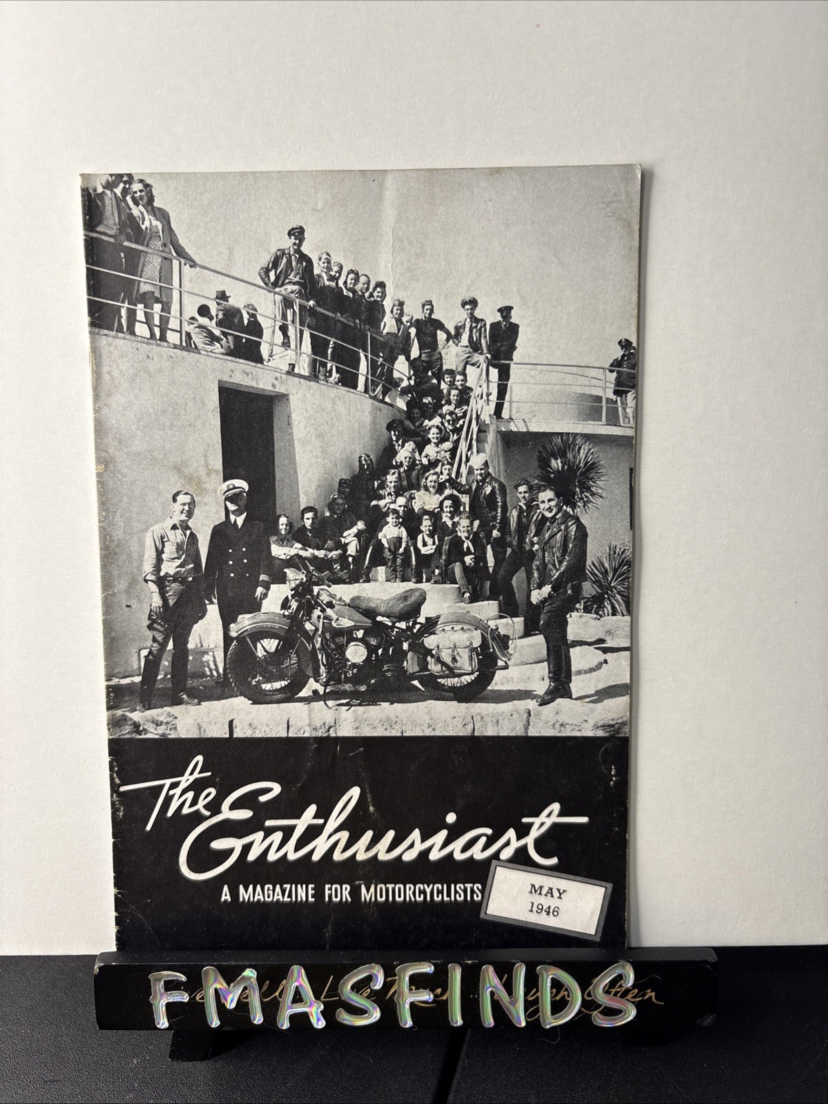 1946 May HARLEY DAVIDSON Motorcycle Magazine THE ENTHUSIAST Vintage