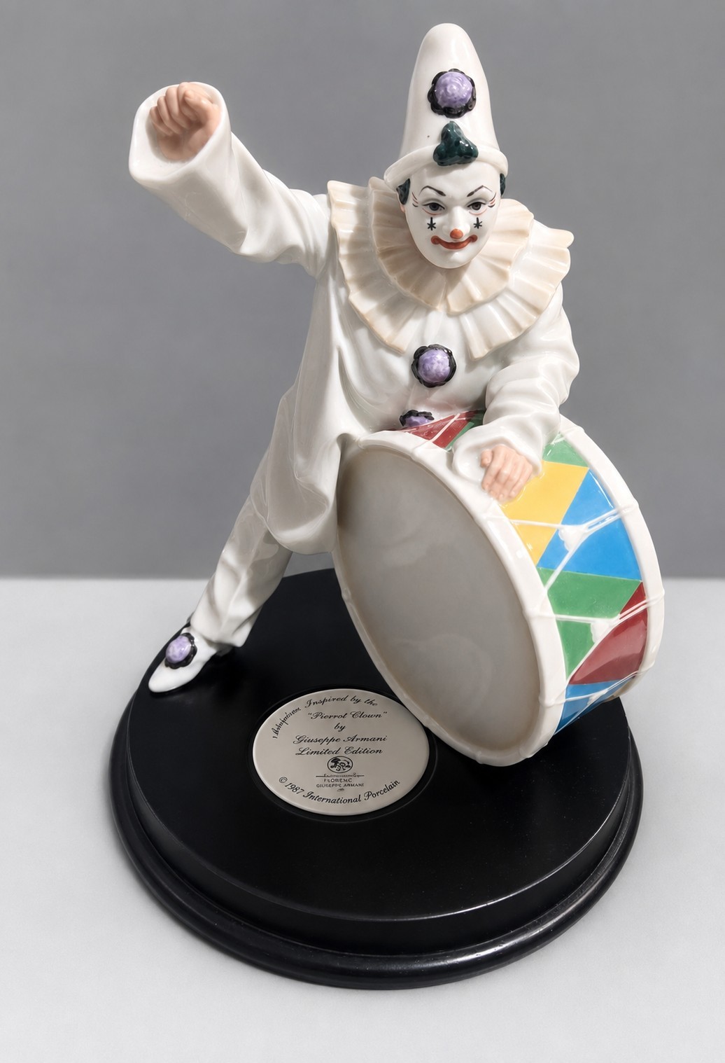 VTG L/E COA Caruso-Pagliacci Porcelain Sculpture-Met Opera 100th-Hans Achtziger