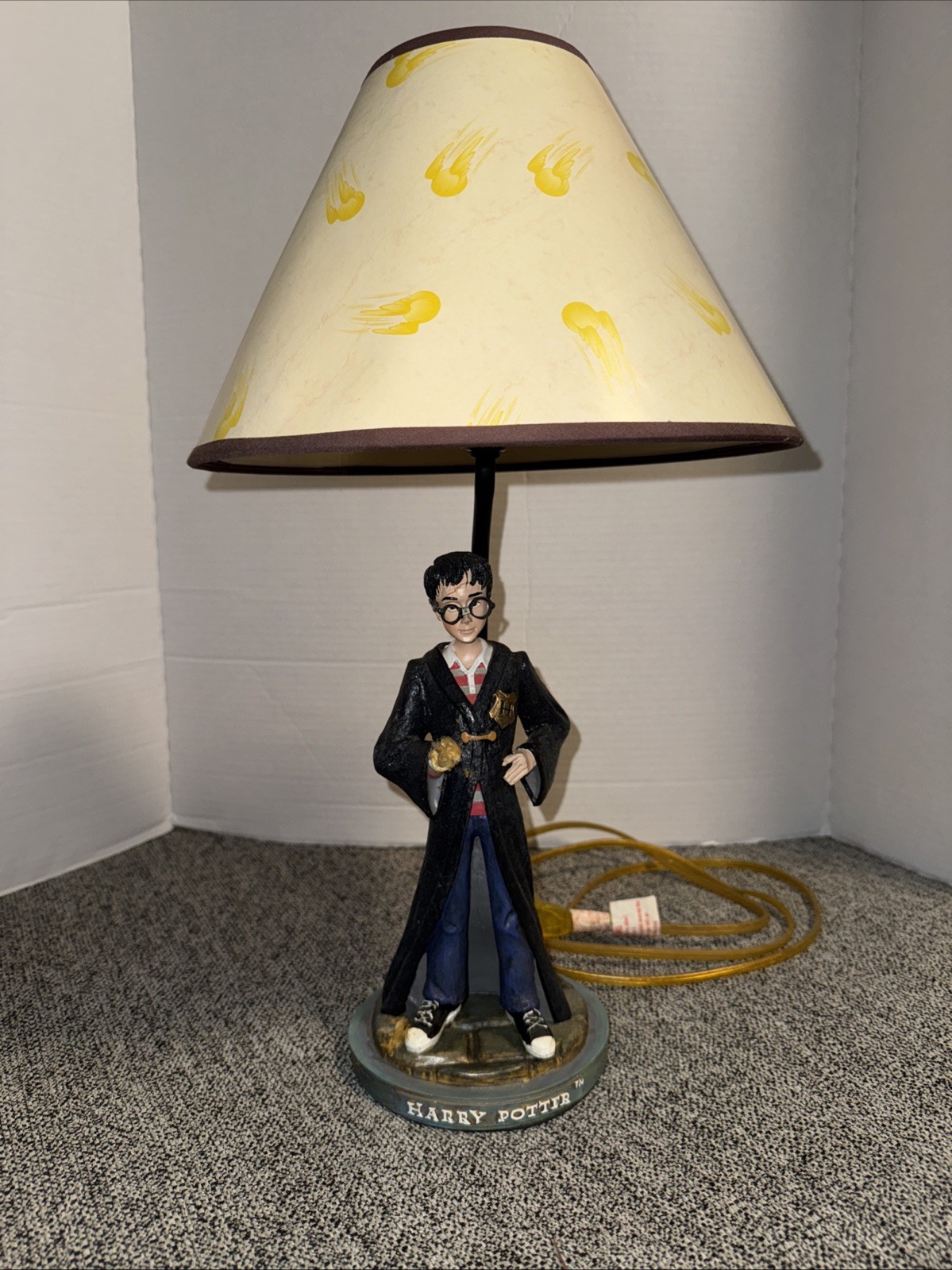 Vintage 2002 Warner Bros. Harry Potter Table Lamp PJ Kids Rare READ