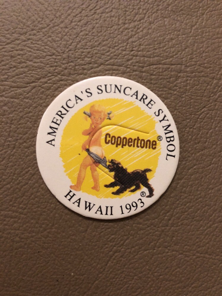 COPPERTONE Hawaii 1993 Milk Cap Pog Game Piece NEW