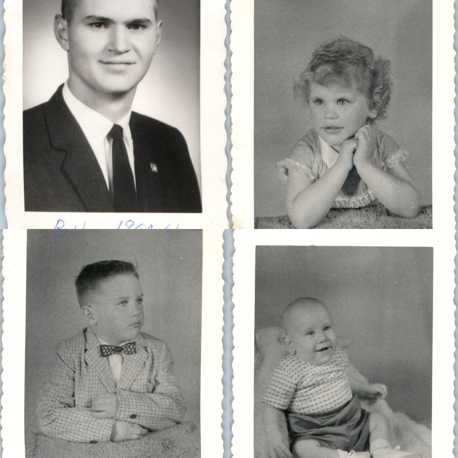 x4 LOT c1940s-60s Family Portrait Snapshot Photos Young Man Girl Boy Baby Vtg x4 LOT c1940s-60s Family Portrait Snapshot Photos Young Man Girl Boy Baby Vtg