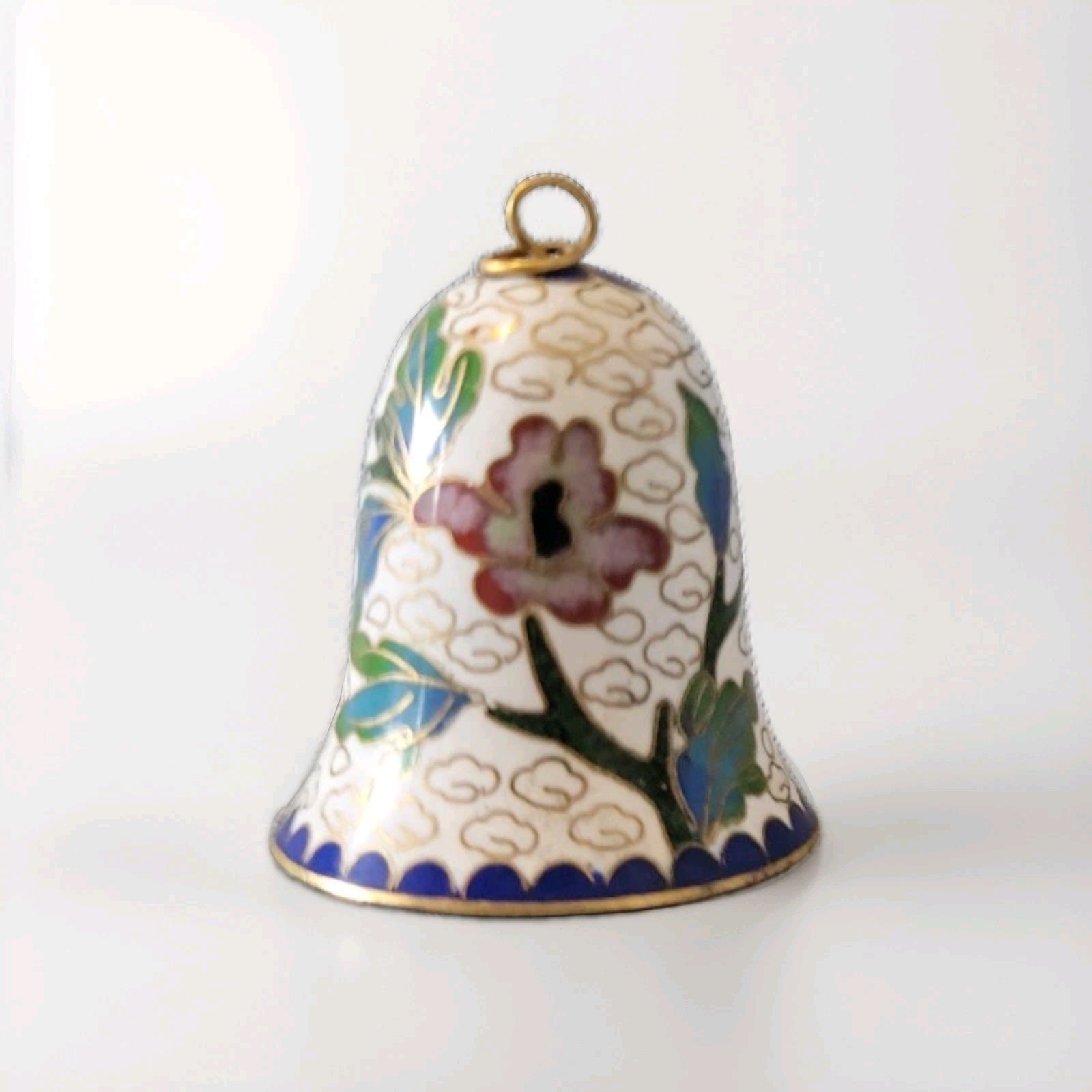 Vintage Miniature Cloisonné Enamel Bell 1.5 Vintage Miniature Cloisonné Enamel Bell 1.5
