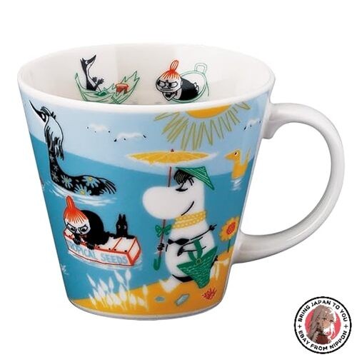 Yamaka Shoten Moomin Four Seasons Summer Mug MM9602-11 340ml Porcelain Japan