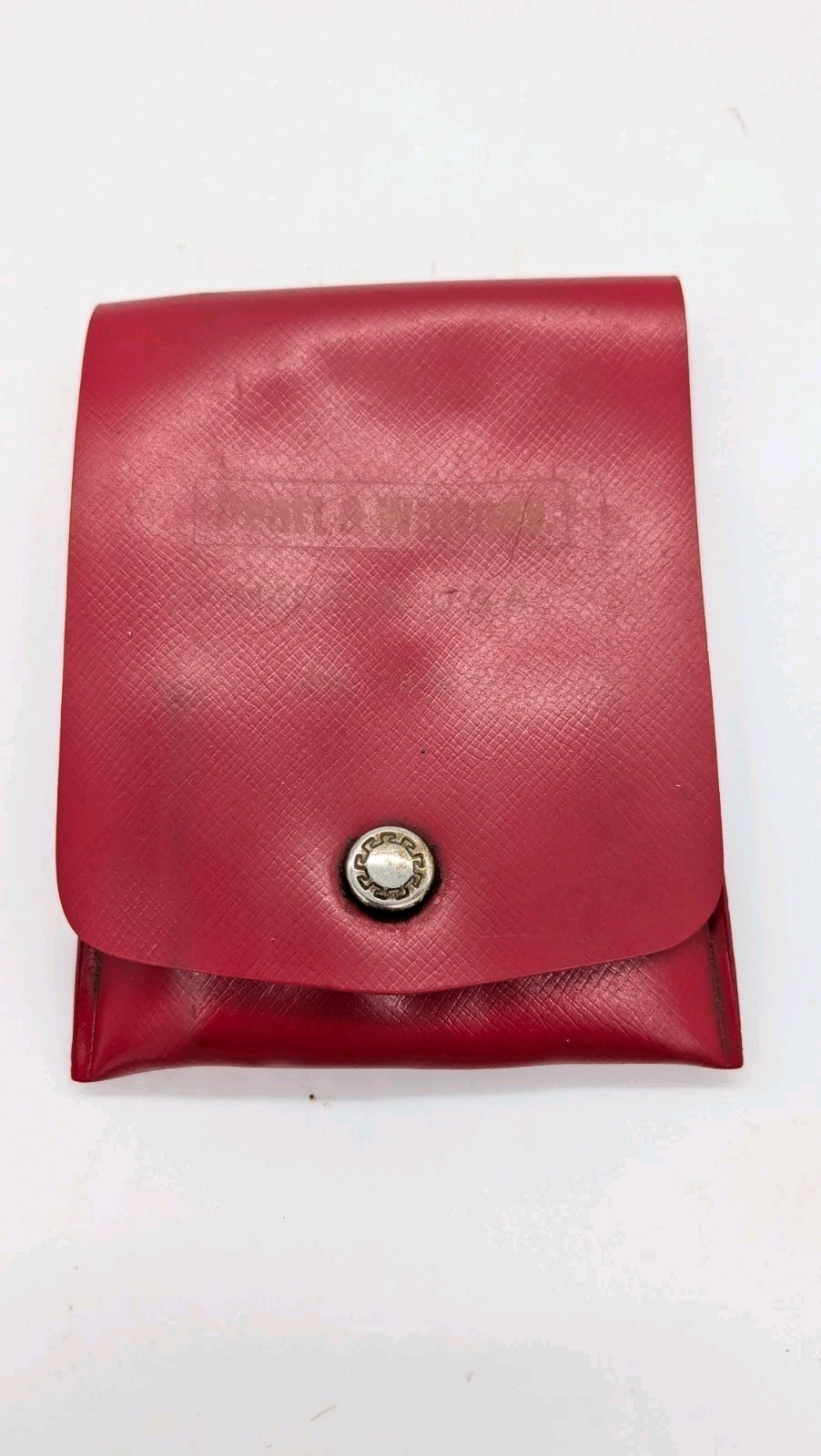 Vintage Pratt & Whitney P&W Hole Transfer Punch Set Machinists Tools Red Pouch 