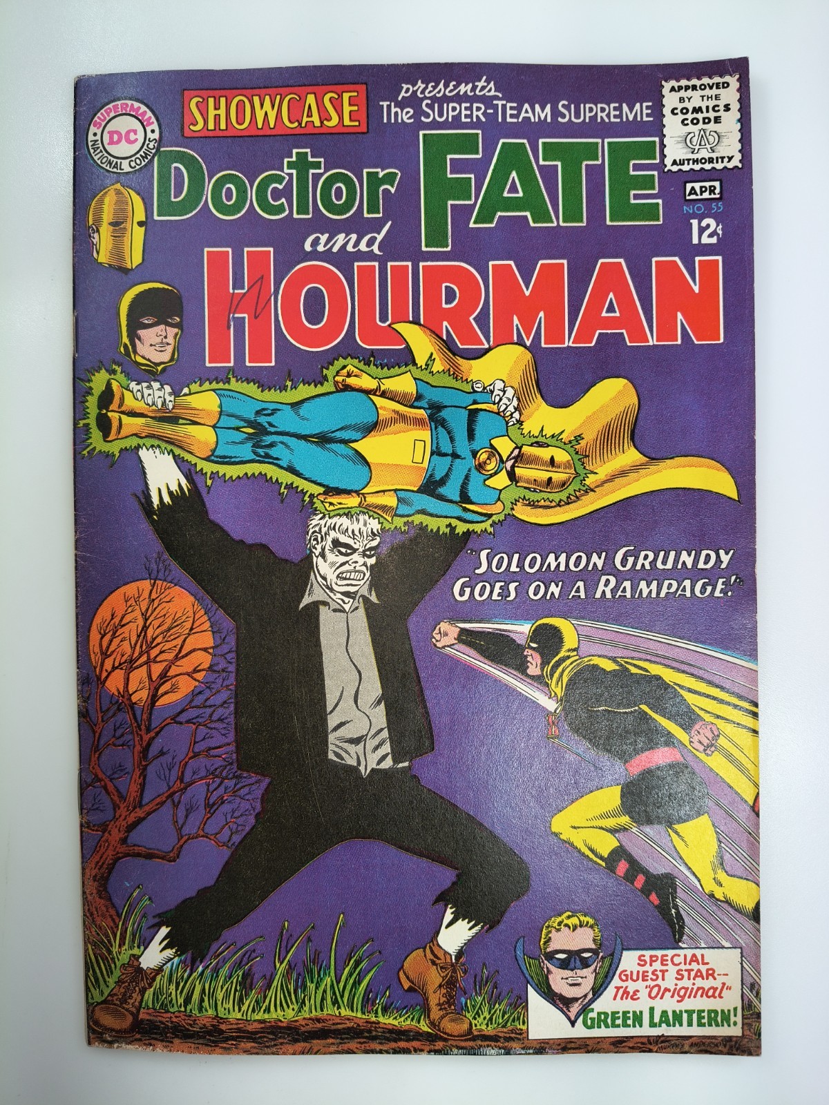 SHOWCASE #55 High Grade 1965 1st App SOLOMON GRUNDY Silver Age DC Green Lantern