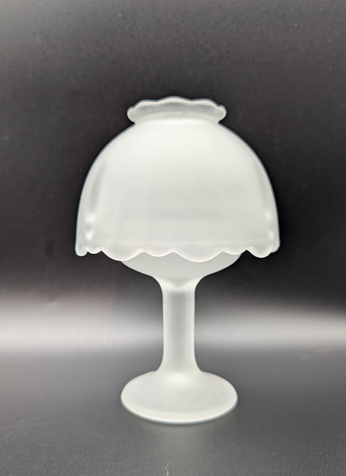 Vintage Fairy Lamp White Frosted Satin Glass 5 1/2 Vintage Fairy Lamp White Frosted Satin Glass 5 1/2