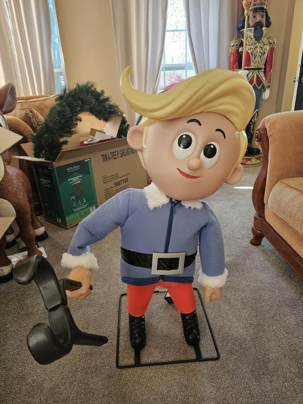 3-FT HERMEY THE ELF ANIMATRONIC DECORATION DENTIST ELF FROM RUDOLPH OUTDOOR YARD