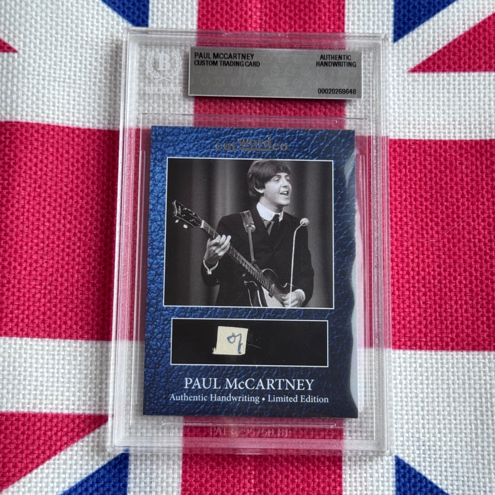 Paul McCartney Handwritten Word the Beatles Cut From a Beckett Autograph