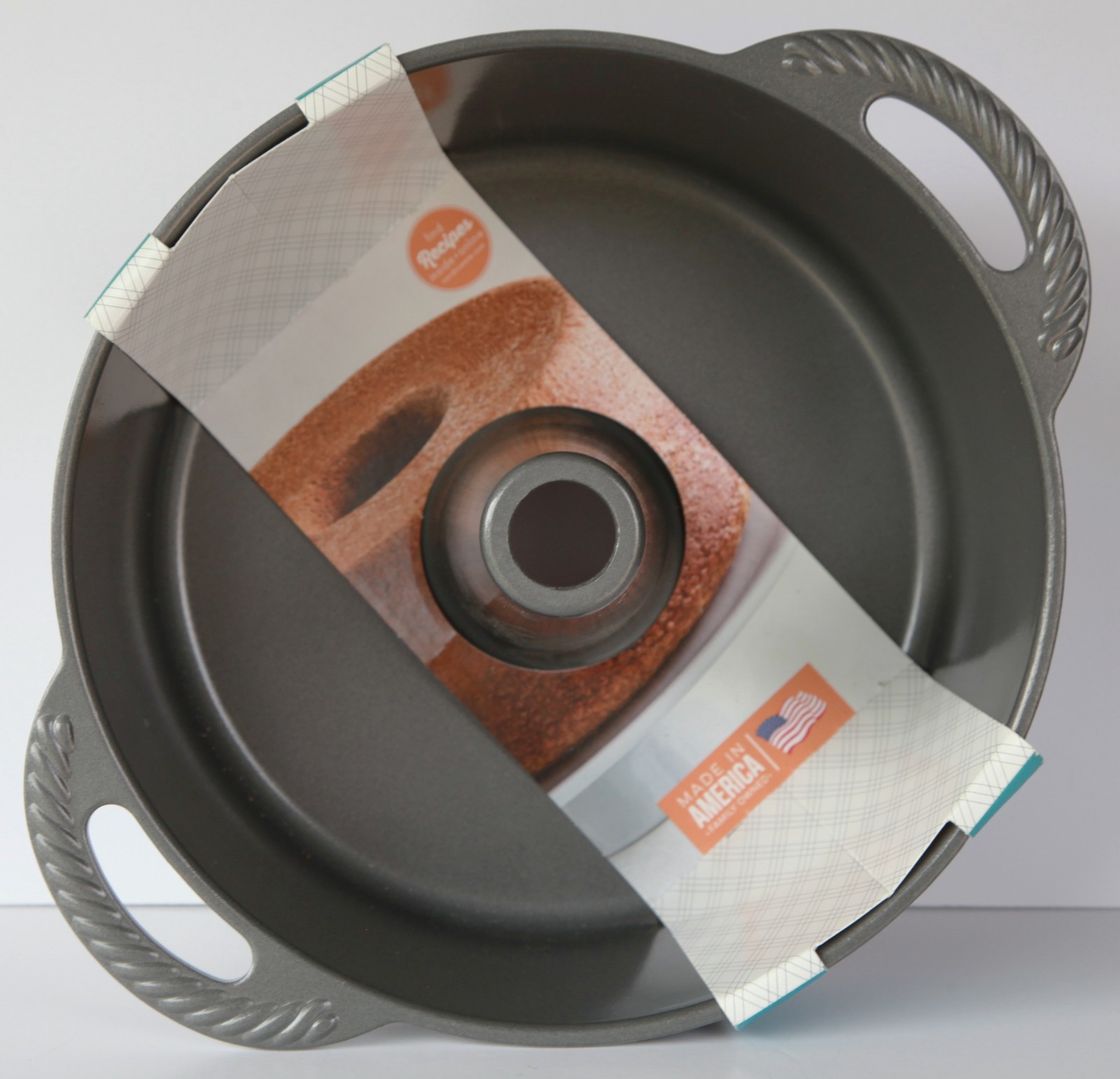 Nordic Ware Angel Food Cake Pan, 18 Cup Capacity, Graphite. Nordic Ware Angel Food Cake Pan, 18 Cup Capacity, Graphite.