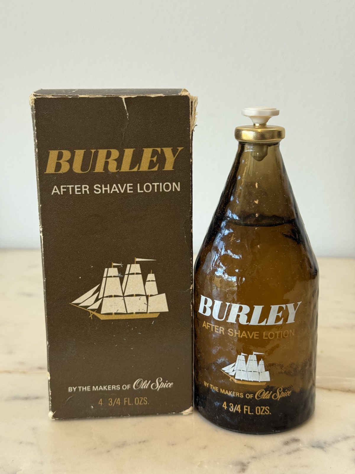 Burley by Old Spice Aftershave Splash 4.75 fl oz (Vintage)