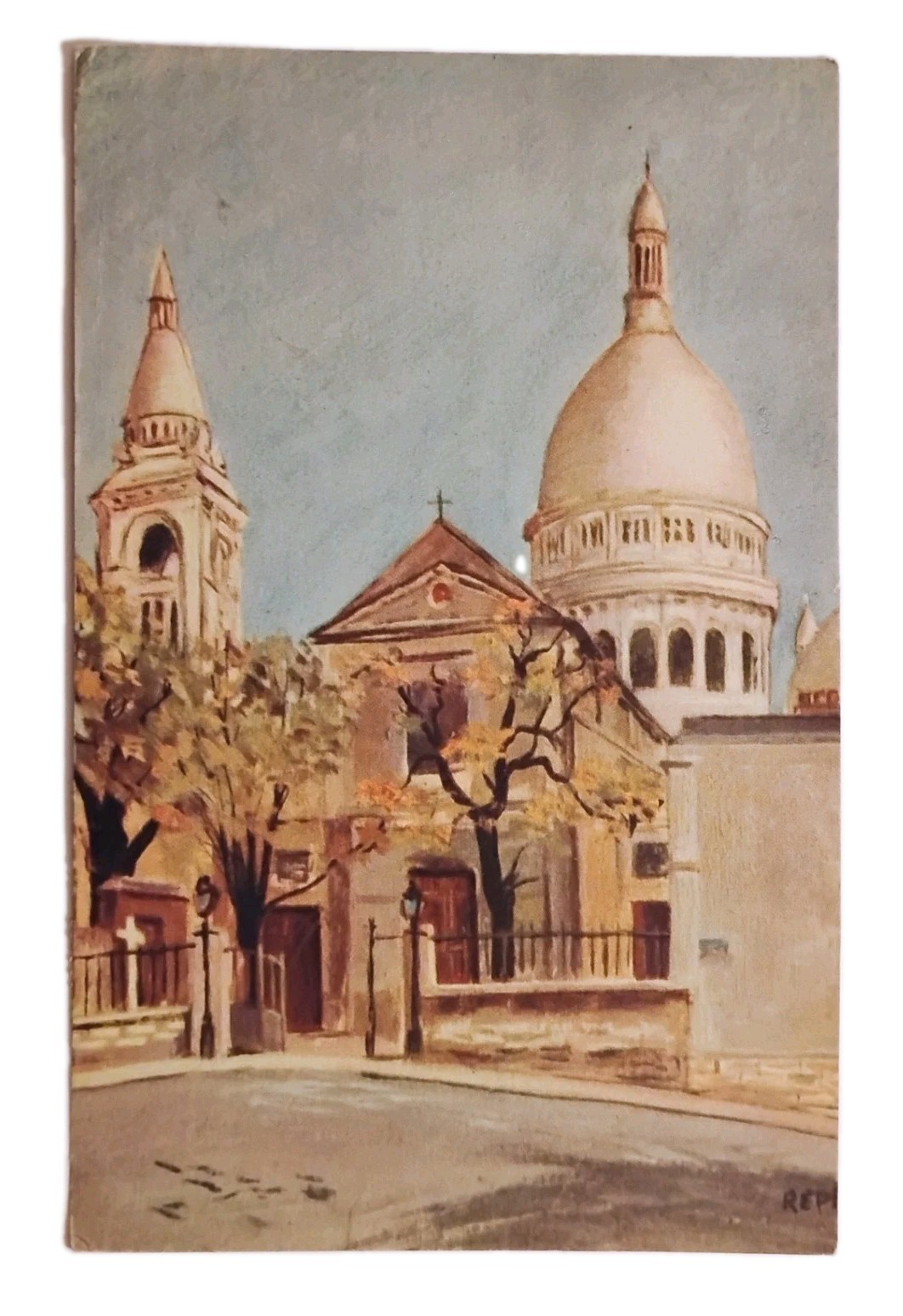 Paris France Postcard Montmartre St Pierre Church