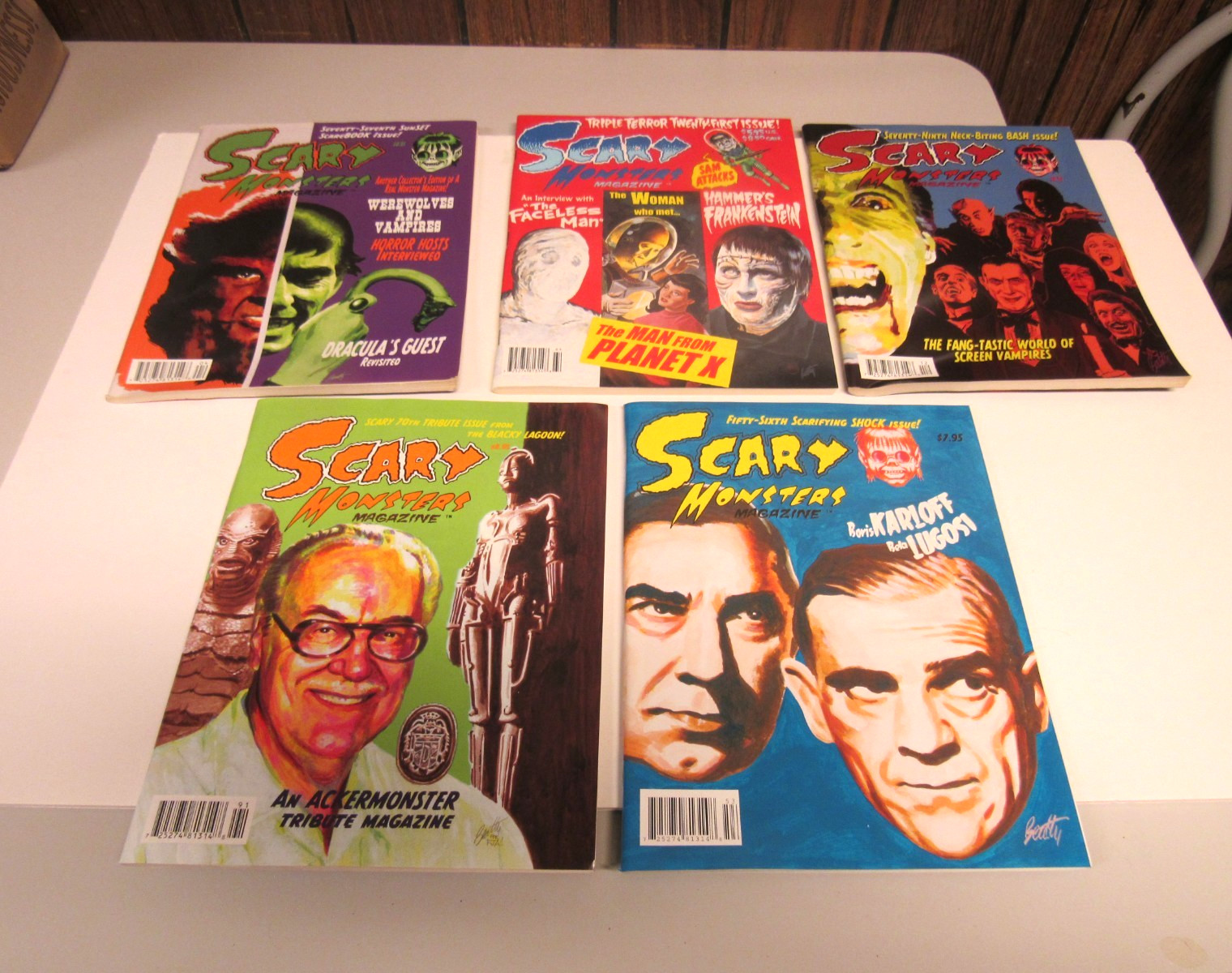 Vintage Scary Monsters Magazines Lot #21,56,70,77,79, LOOK Vintage Scary Monsters Magazines Lot #21,56,70,77,79, LOOK