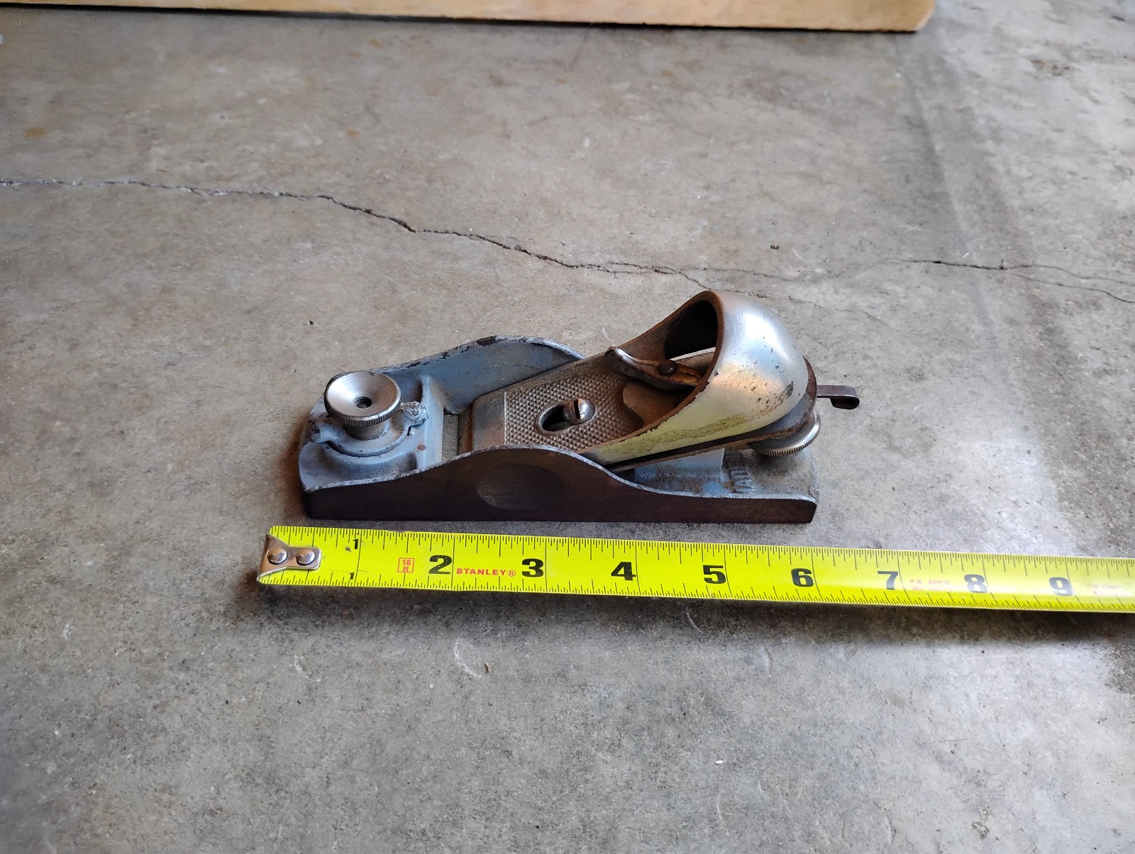 Vintage Craftsman Block Plane Adjustable Throat USA