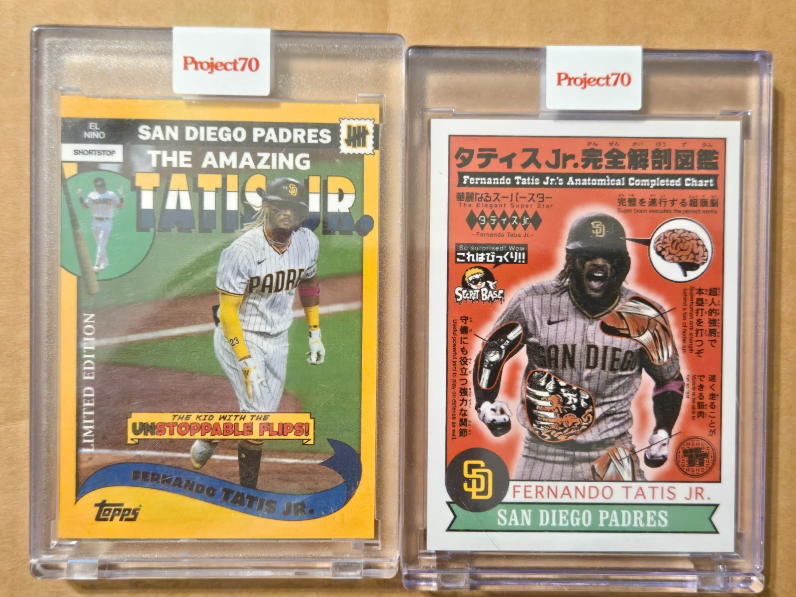 FERNANDO TATIS JR TOPPS PROJECT 70 LOT #177 #492 TOY TOKYO UNDEFEATED