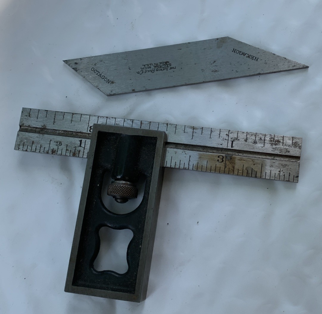 Vintage Lufkin Rule Double Square w/No. 4 6