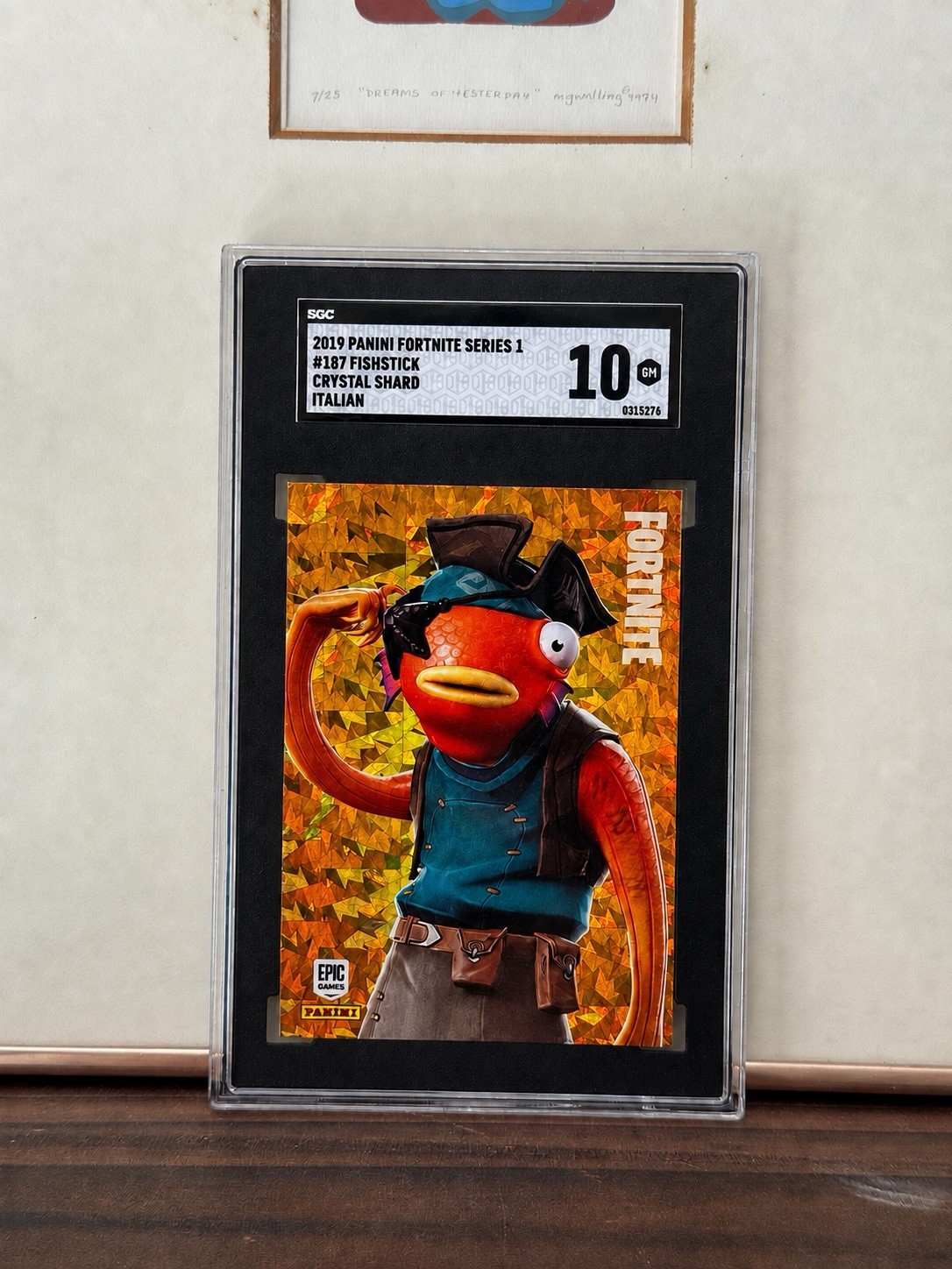 Fortnite Series 1 Fishstick Italy Crystal Shard SGC 10