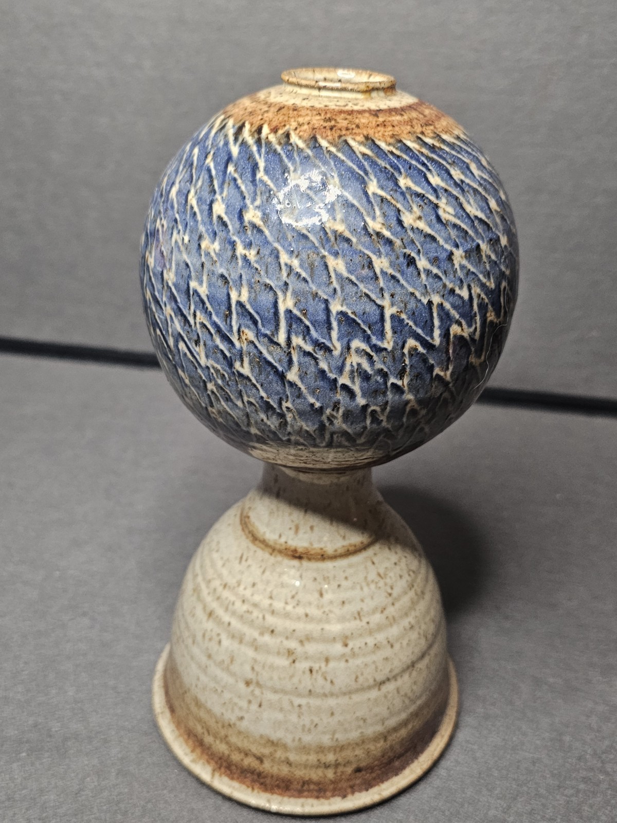 10. J.Cotra Pottery Ceramic Oil Lamp/Modern Vase 10. J.Cotra Pottery Ceramic Oil Lamp/Modern Vase