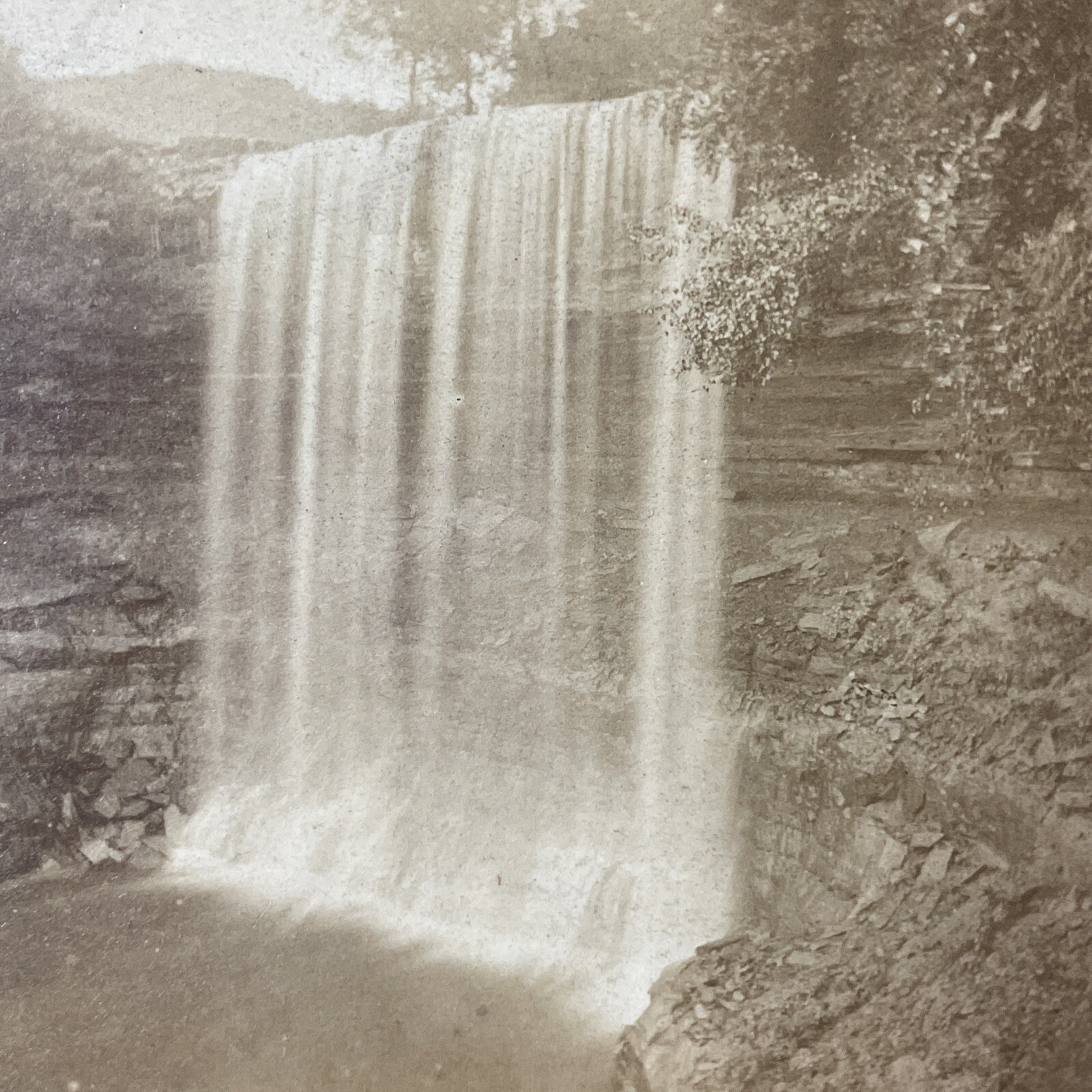 Minnehaha Falls Stereoview W. H. Illingworth 1870s Minnesota Waterfall