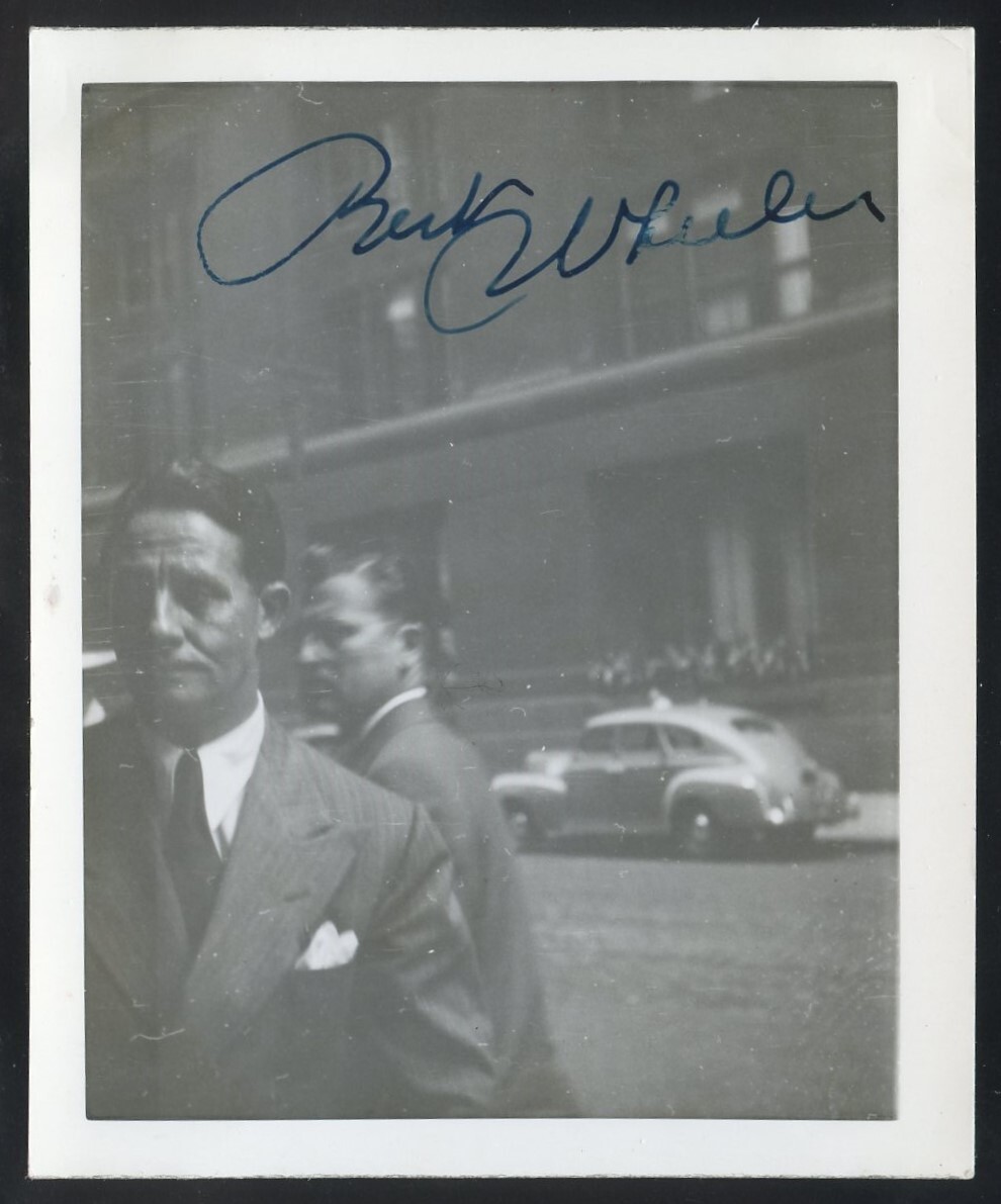 Bert Wheeler d1968 signed autograph auto 3x4 Photo American Comedian Broadway Bert Wheeler d1968 signed autograph auto 3x4 Photo American Comedian Broadway